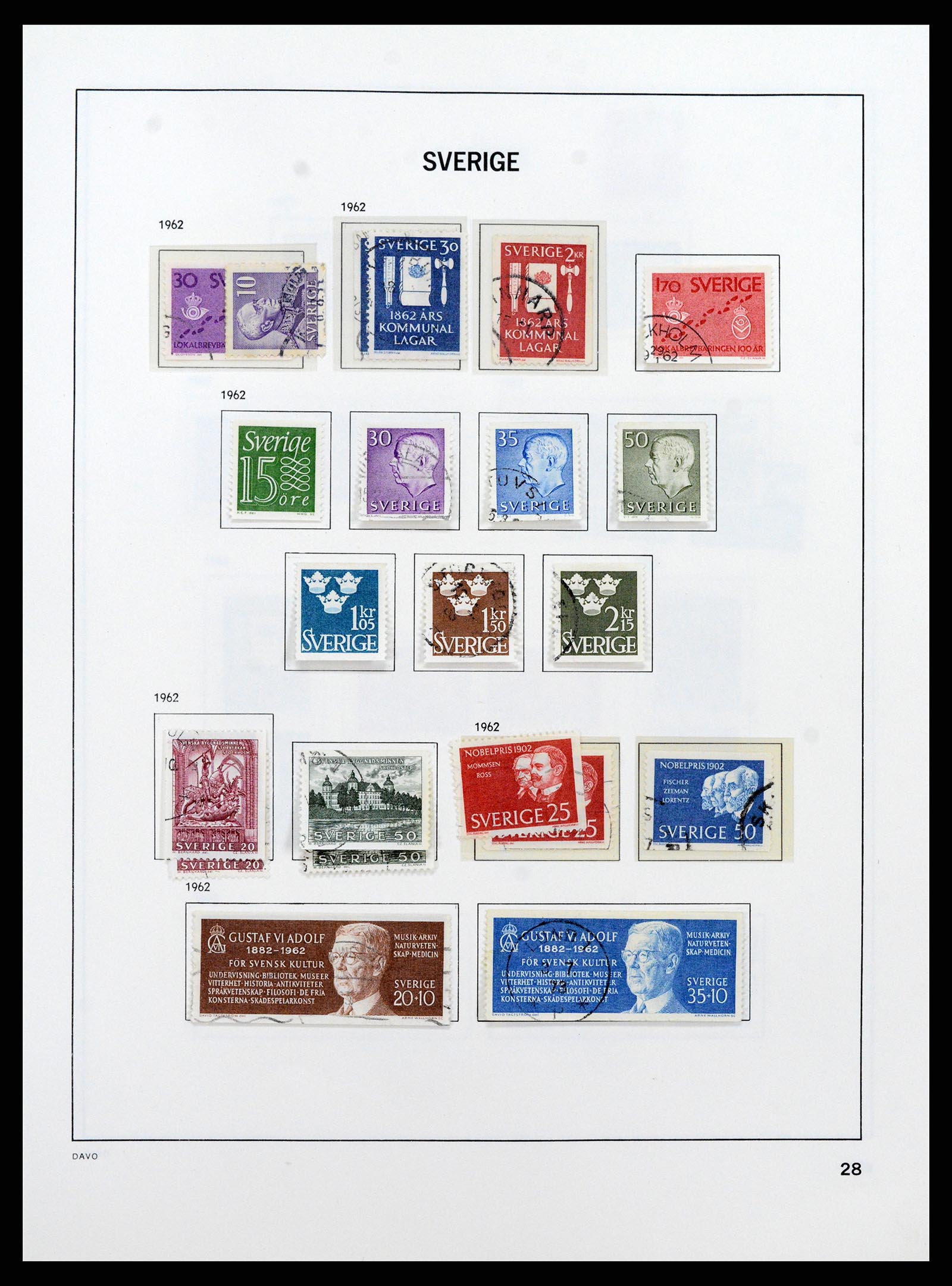 37431 041 - Postzegelverzameling 37431 Zweden 1855-1978.
