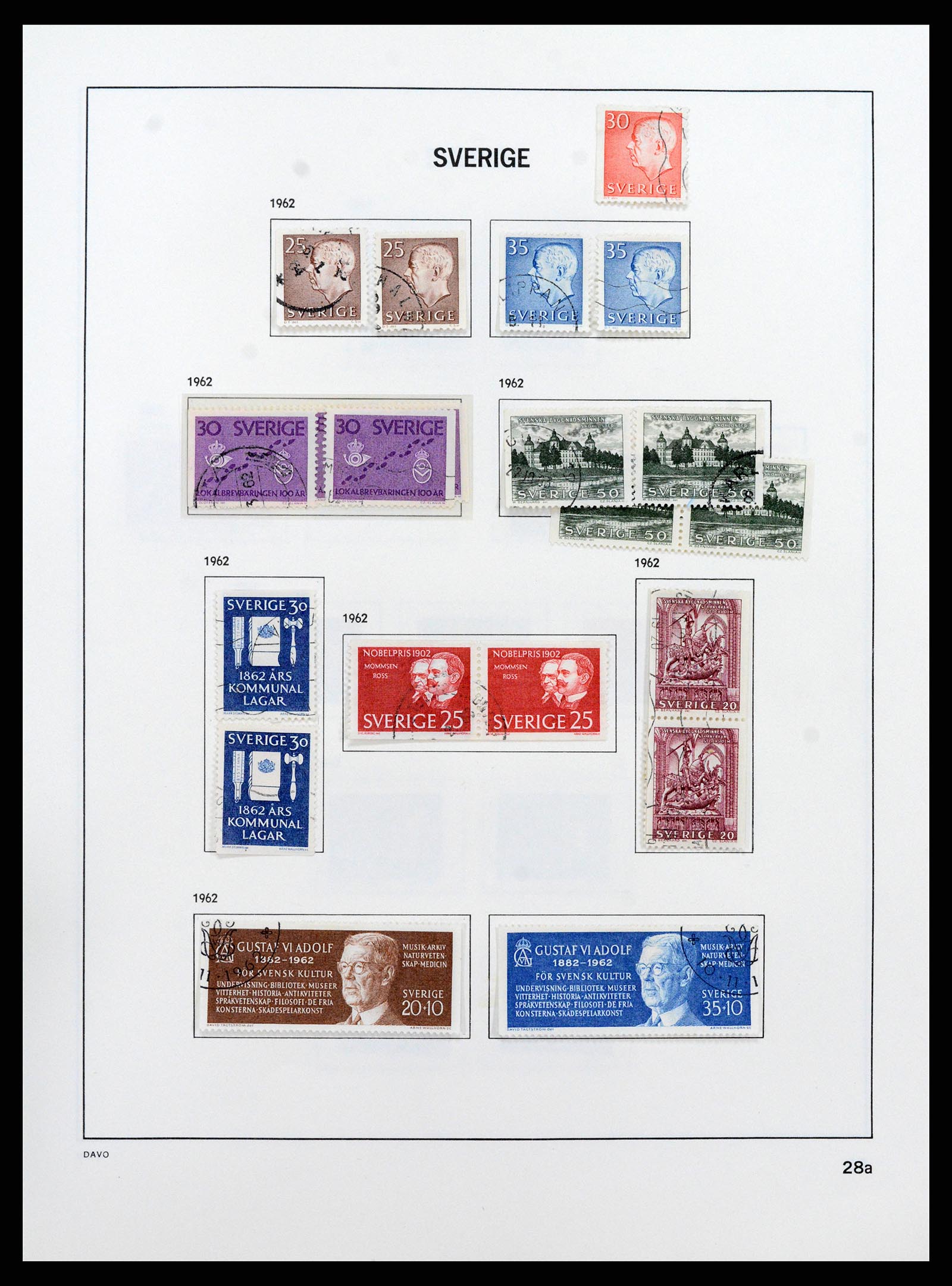 37431 042 - Postzegelverzameling 37431 Zweden 1855-1978.