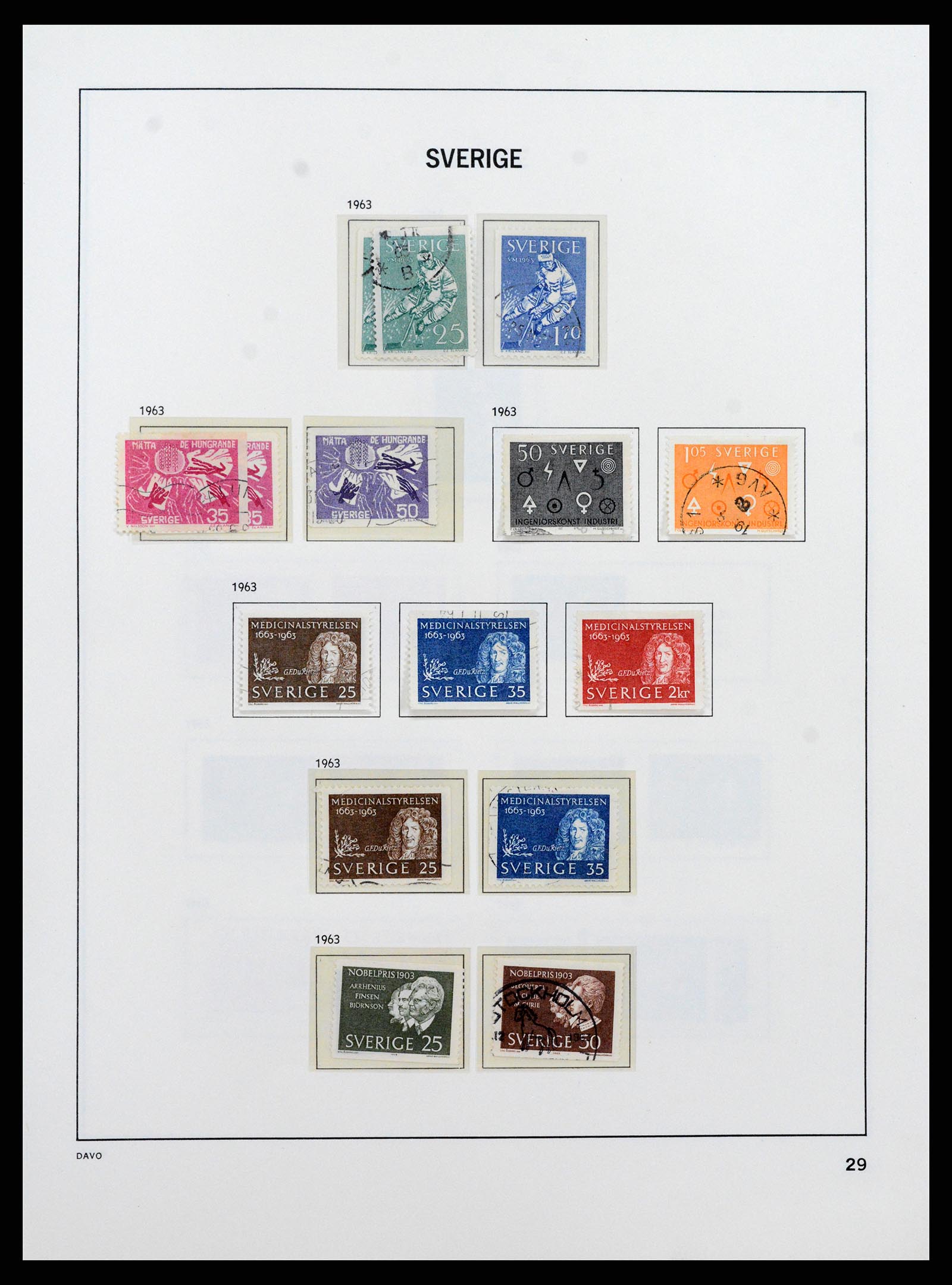 37431 043 - Postzegelverzameling 37431 Zweden 1855-1978.