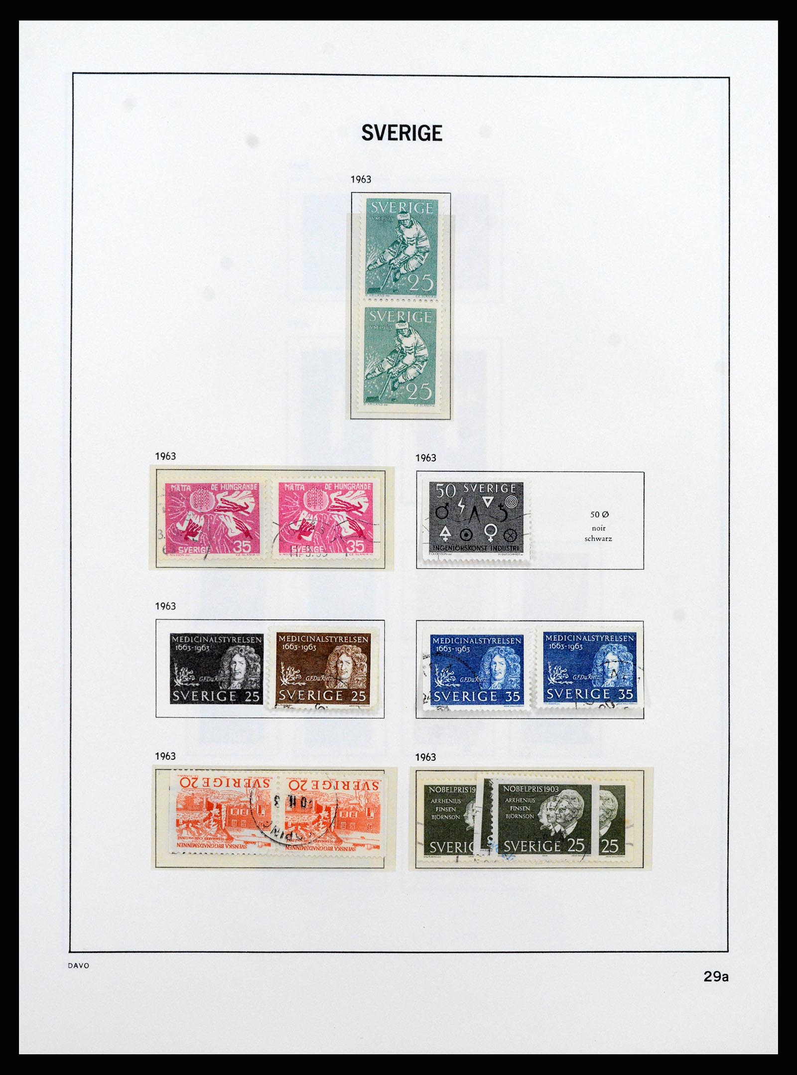 37431 044 - Postzegelverzameling 37431 Zweden 1855-1978.