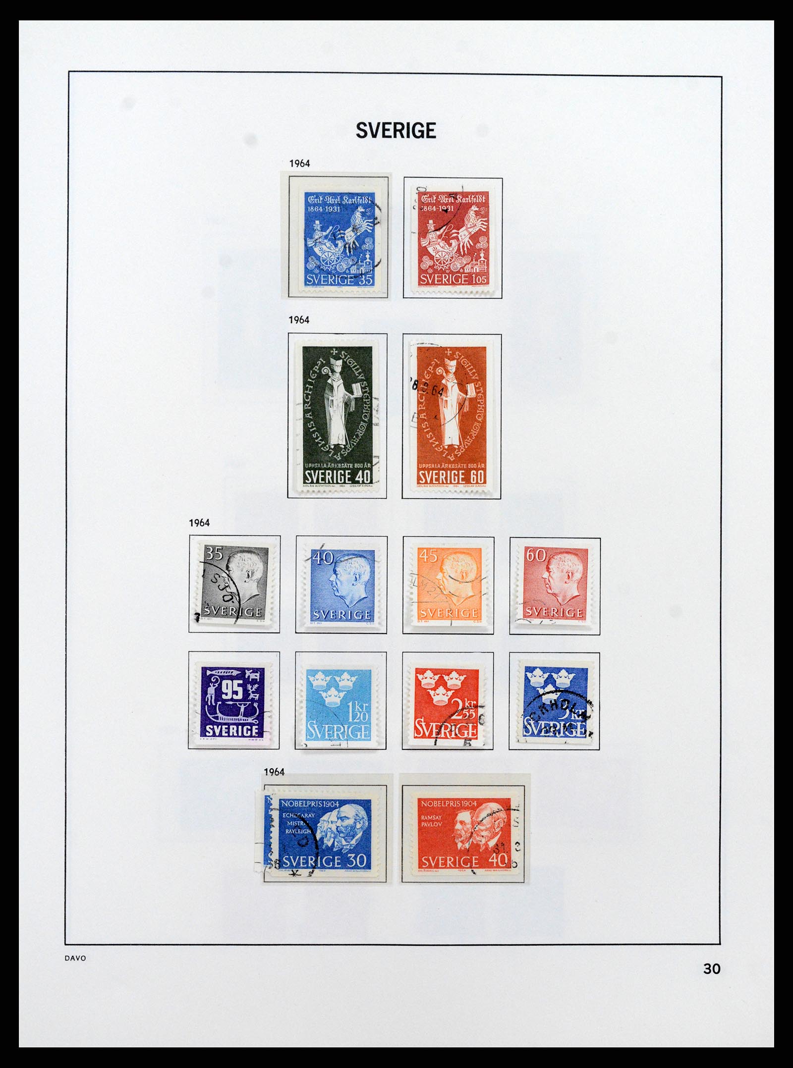 37431 045 - Postzegelverzameling 37431 Zweden 1855-1978.
