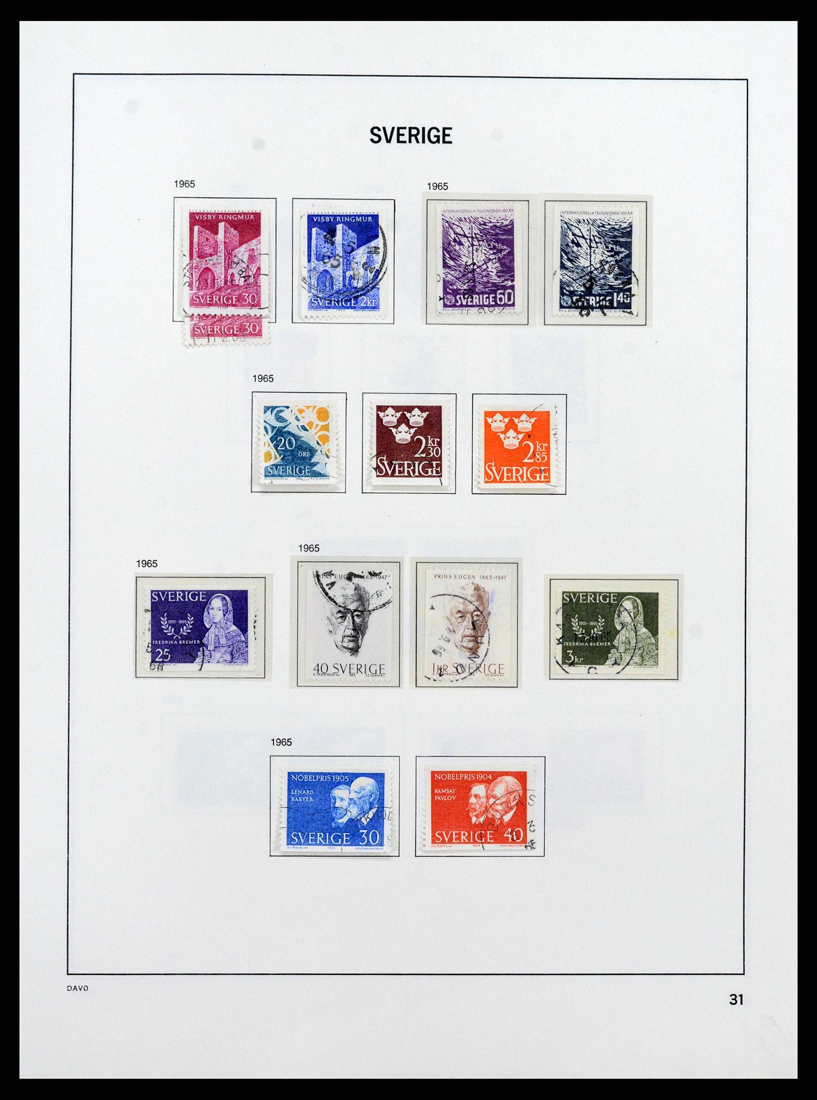 37431 047 - Postzegelverzameling 37431 Zweden 1855-1978.