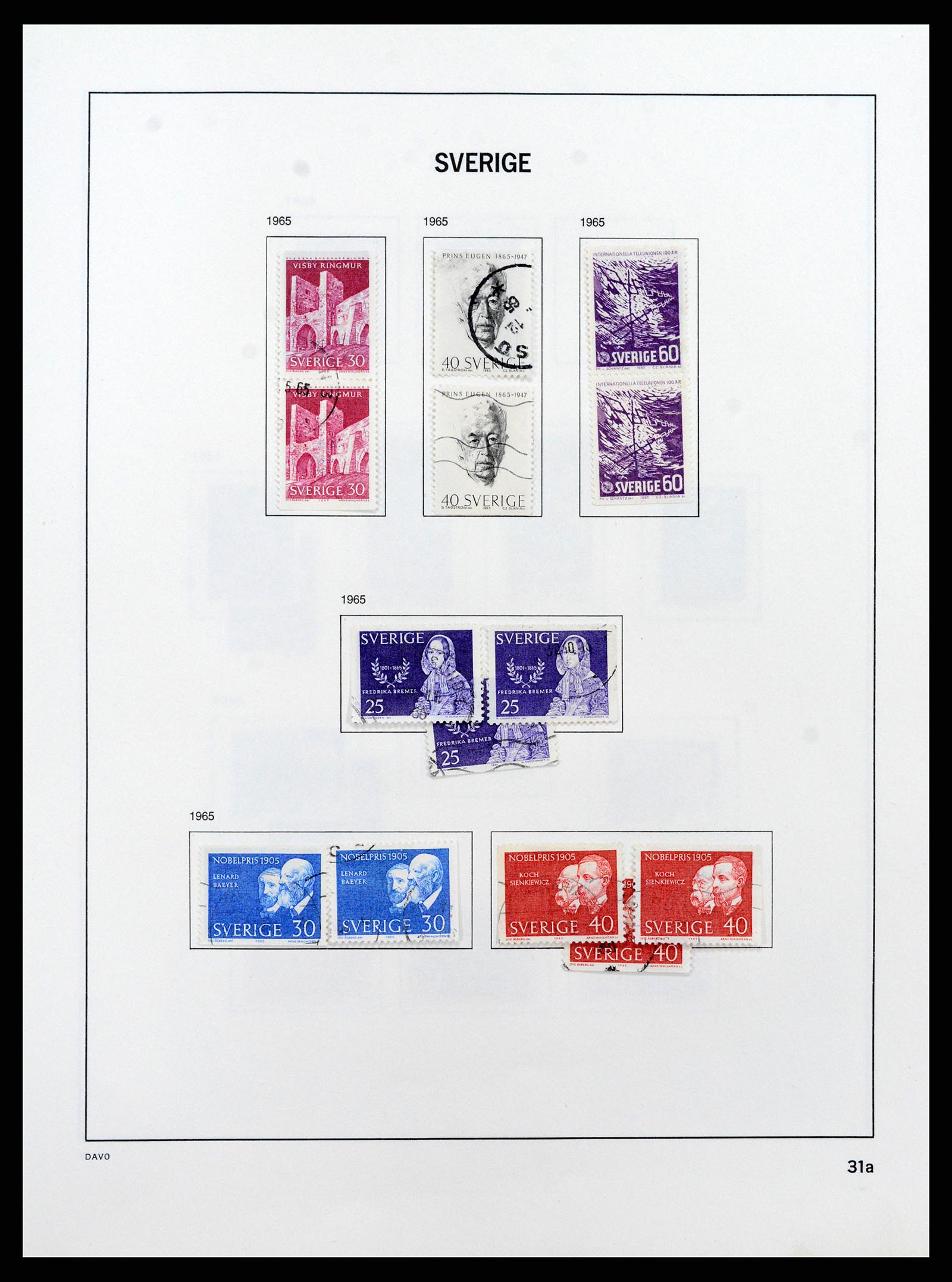 37431 048 - Postzegelverzameling 37431 Zweden 1855-1978.