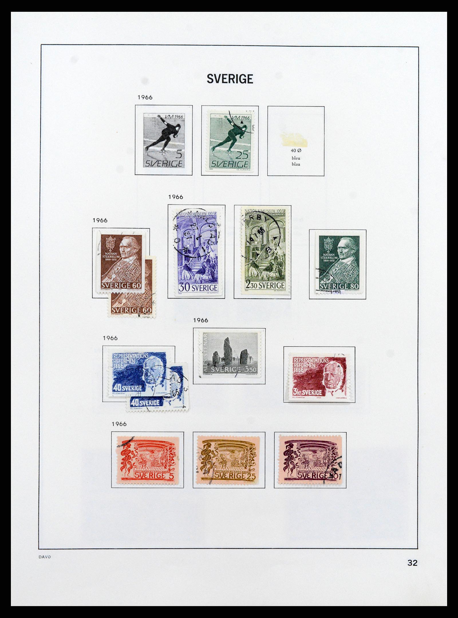 37431 049 - Postzegelverzameling 37431 Zweden 1855-1978.