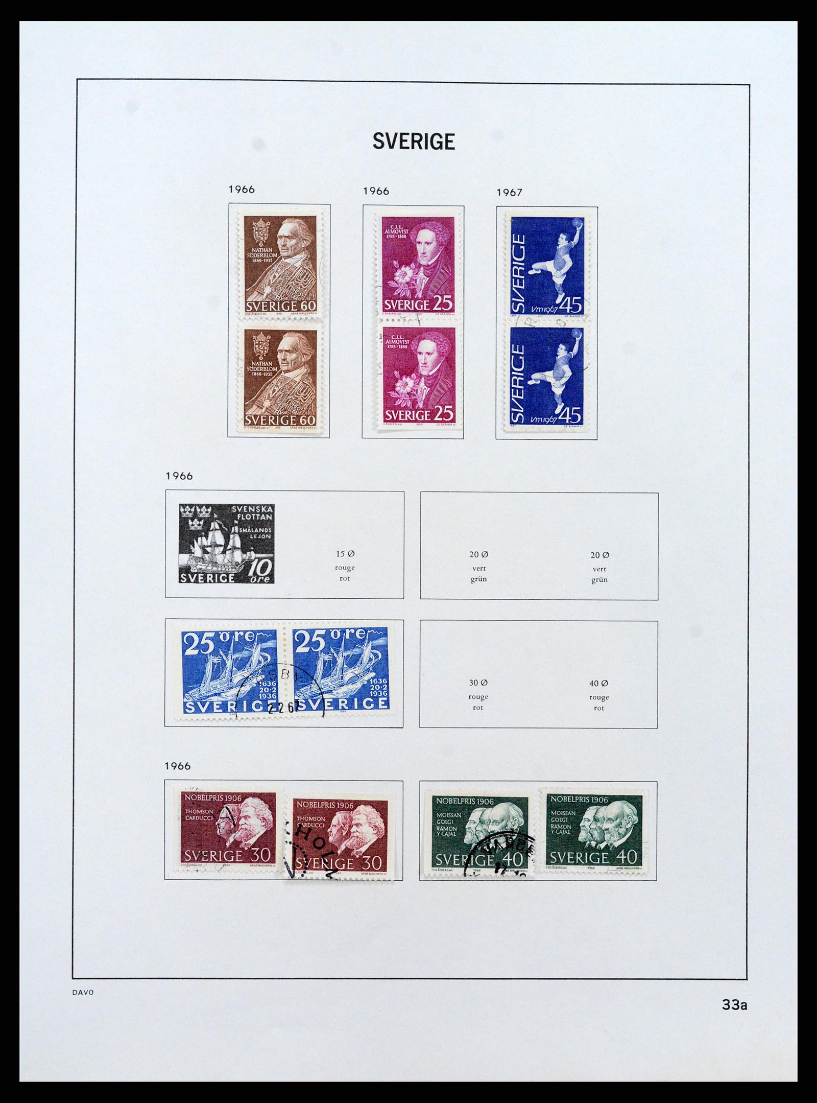 37431 052 - Postzegelverzameling 37431 Zweden 1855-1978.