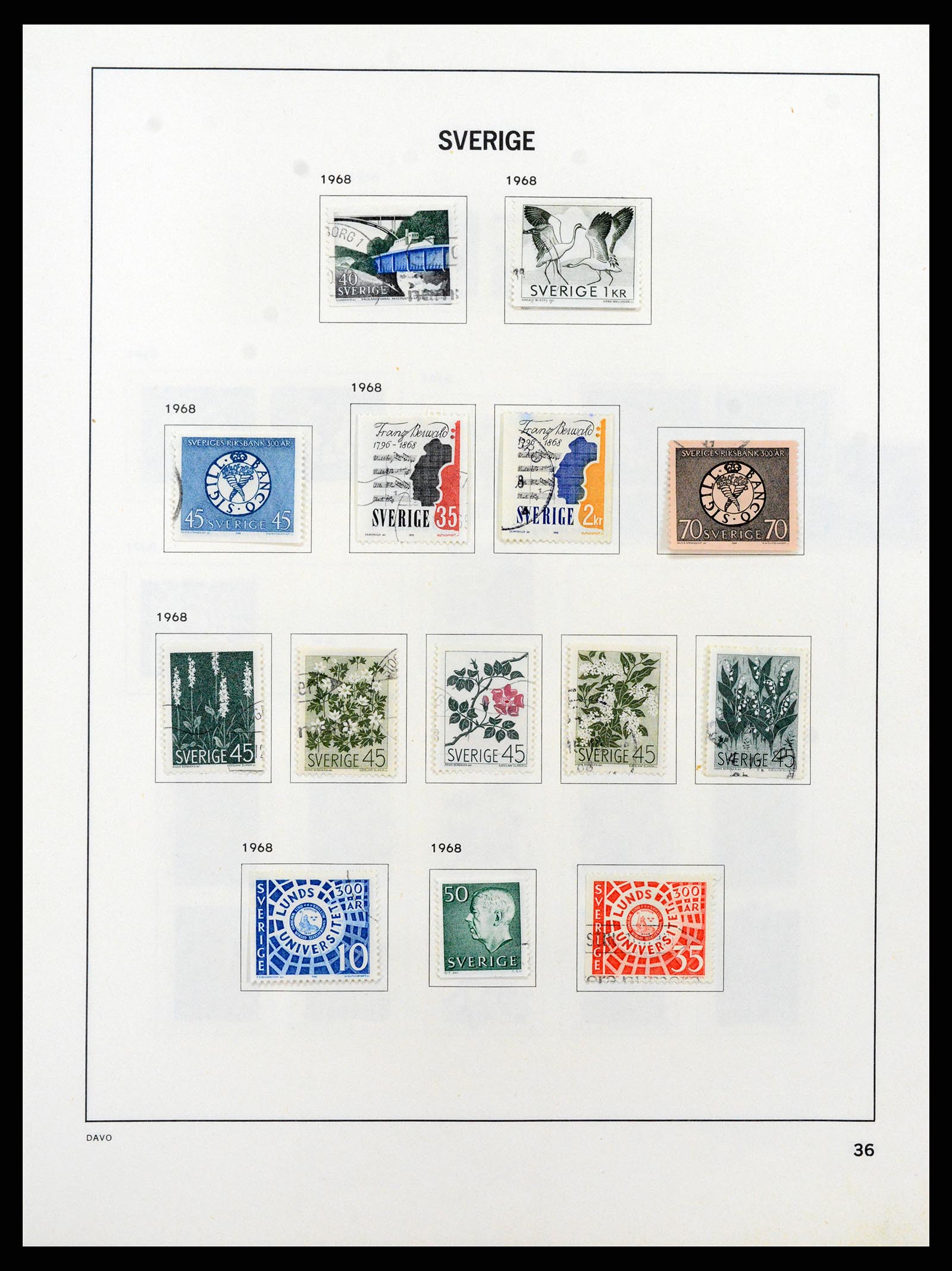 37431 057 - Postzegelverzameling 37431 Zweden 1855-1978.