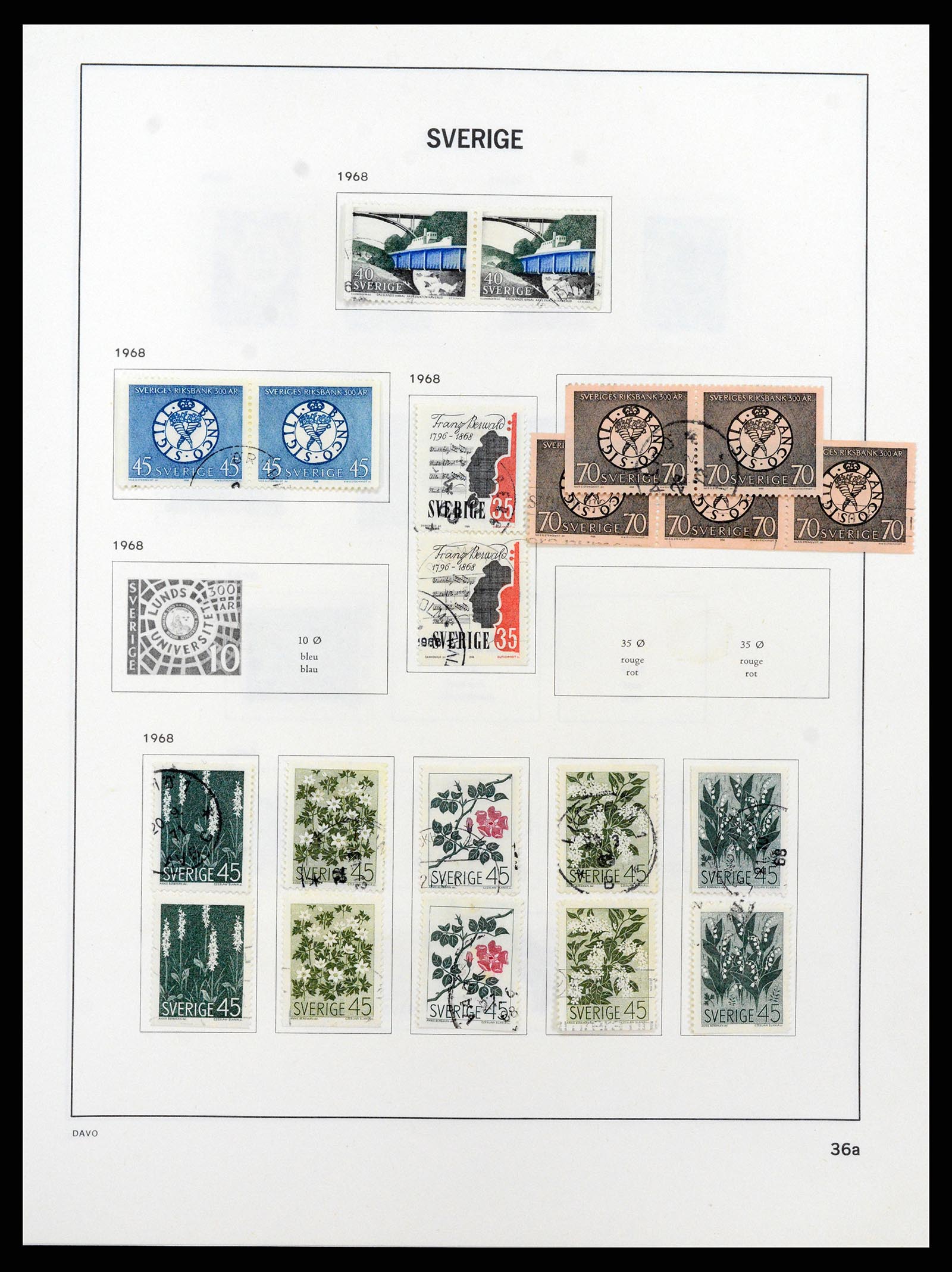 37431 058 - Postzegelverzameling 37431 Zweden 1855-1978.