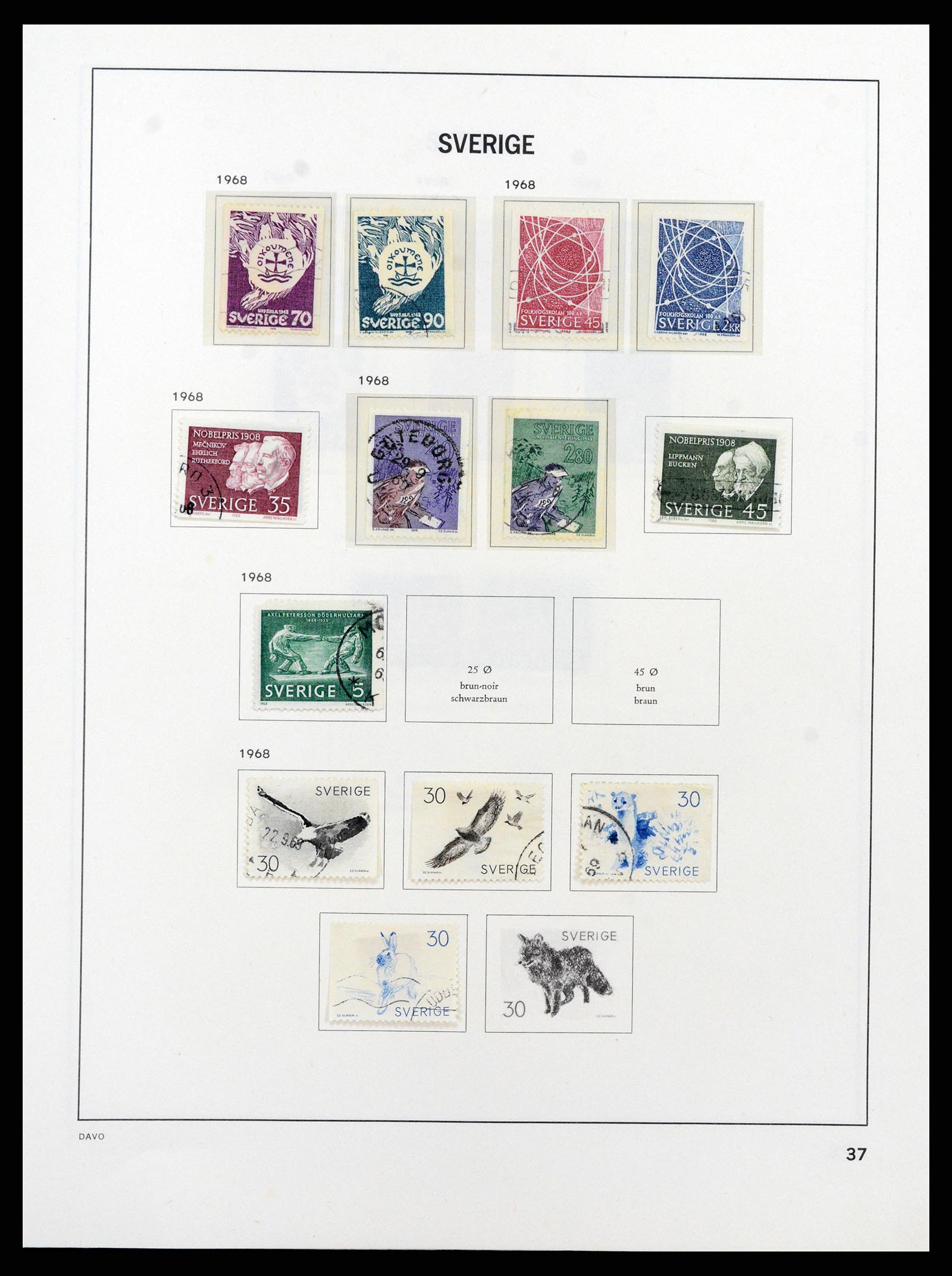 37431 059 - Postzegelverzameling 37431 Zweden 1855-1978.