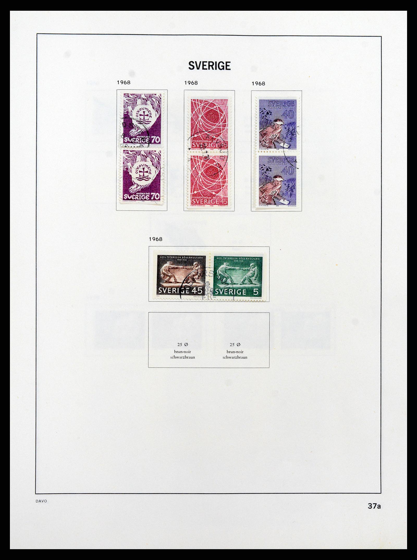 37431 060 - Postzegelverzameling 37431 Zweden 1855-1978.