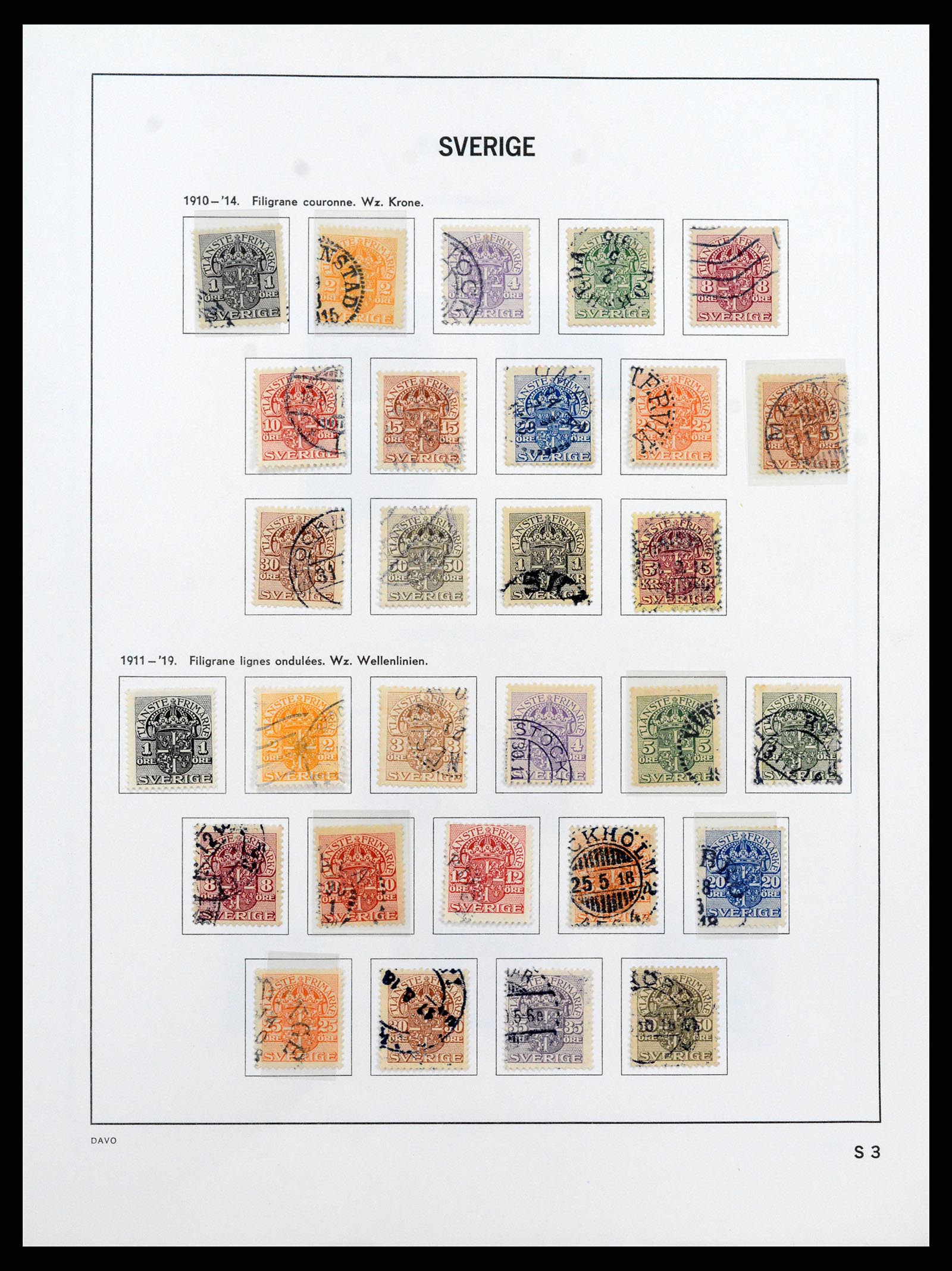 37431 124 - Stamp collection 37431 Sweden 1855-1978.