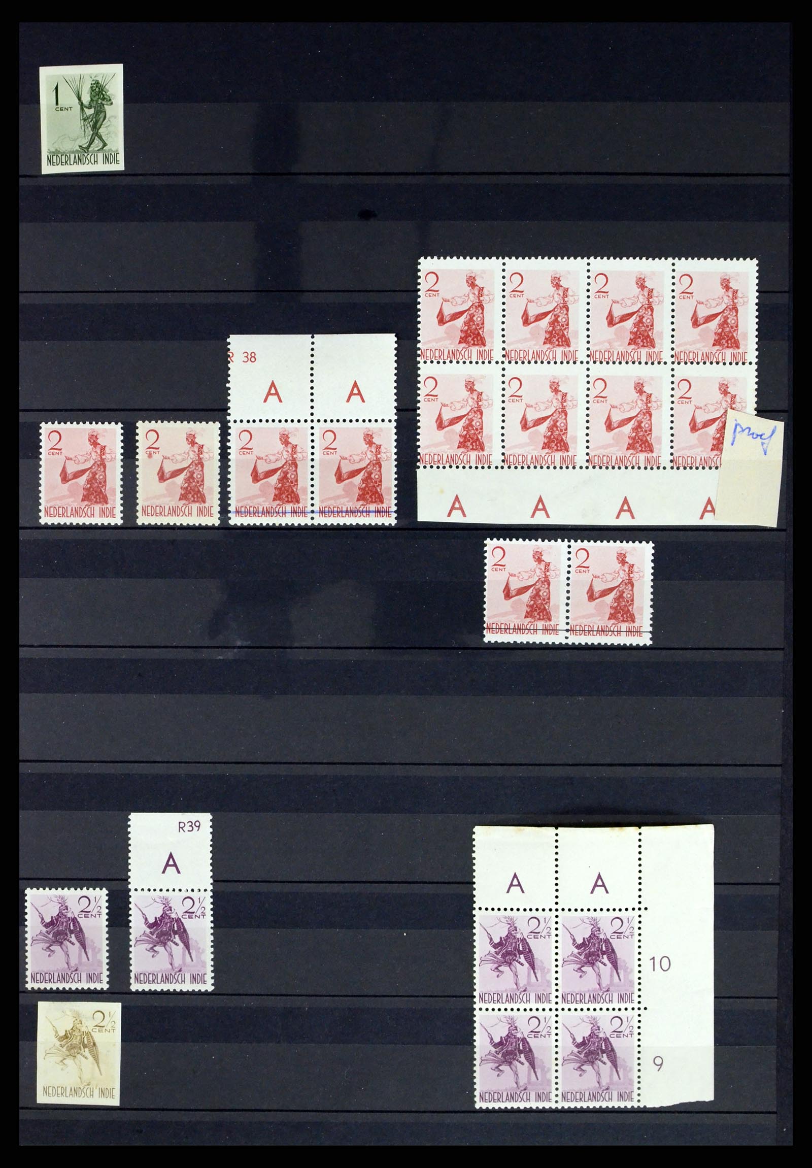 37432 001 - Postzegelverzameling 37432 Japanse bezetting en interim periode Neder