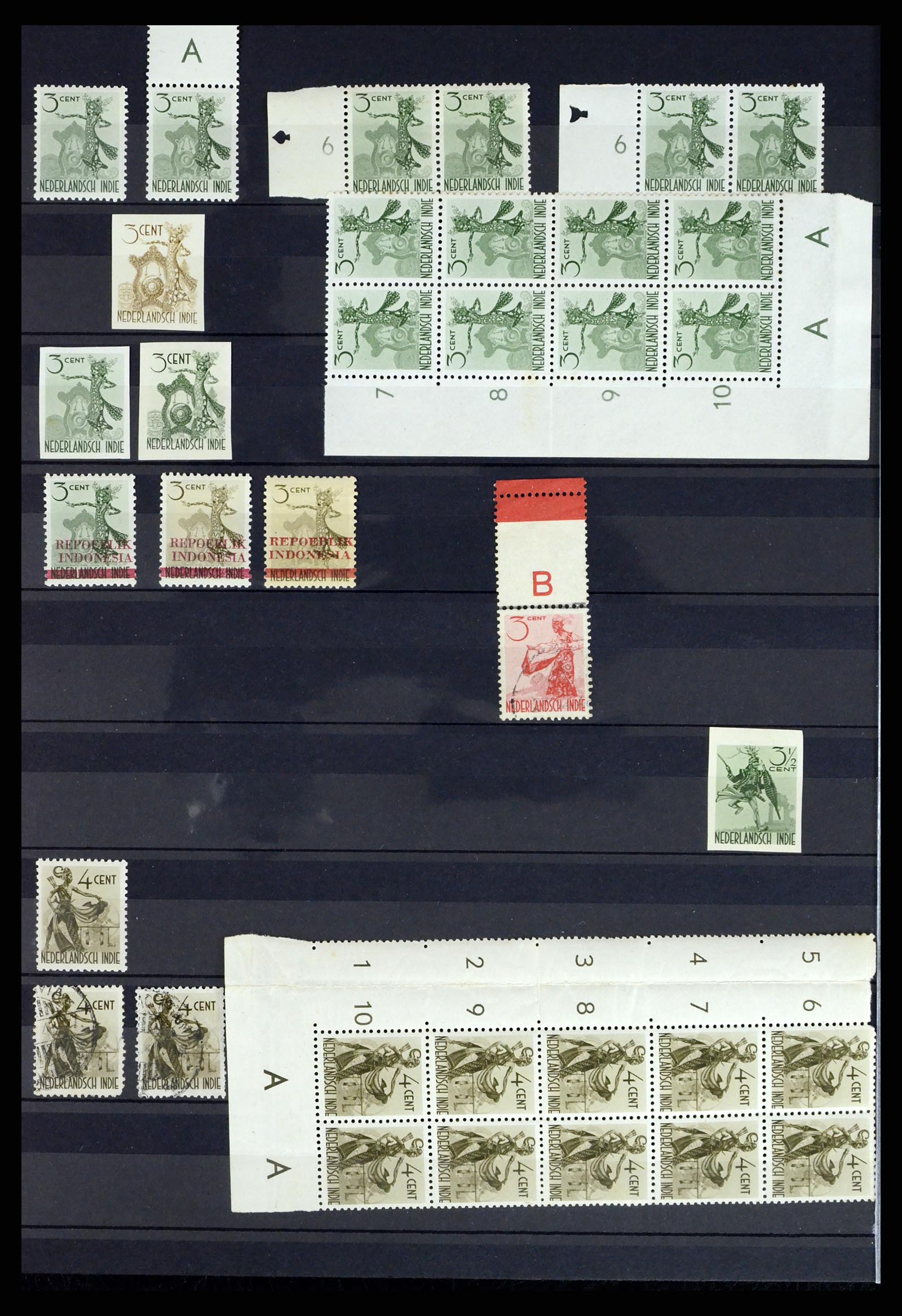 37432 002 - Postzegelverzameling 37432 Japanse bezetting en interim periode Neder