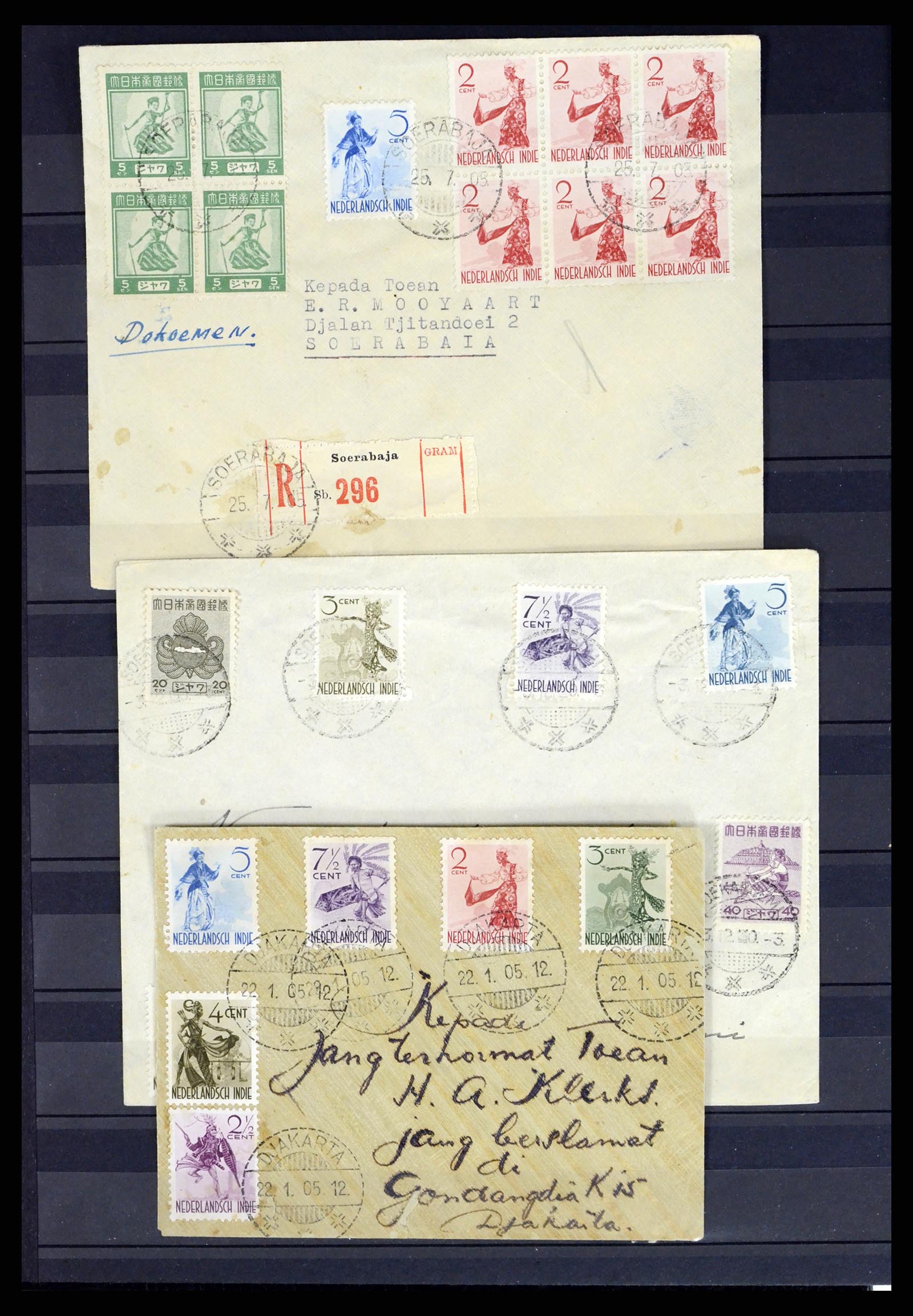 37432 004 - Postzegelverzameling 37432 Japanse bezetting en interim periode Neder