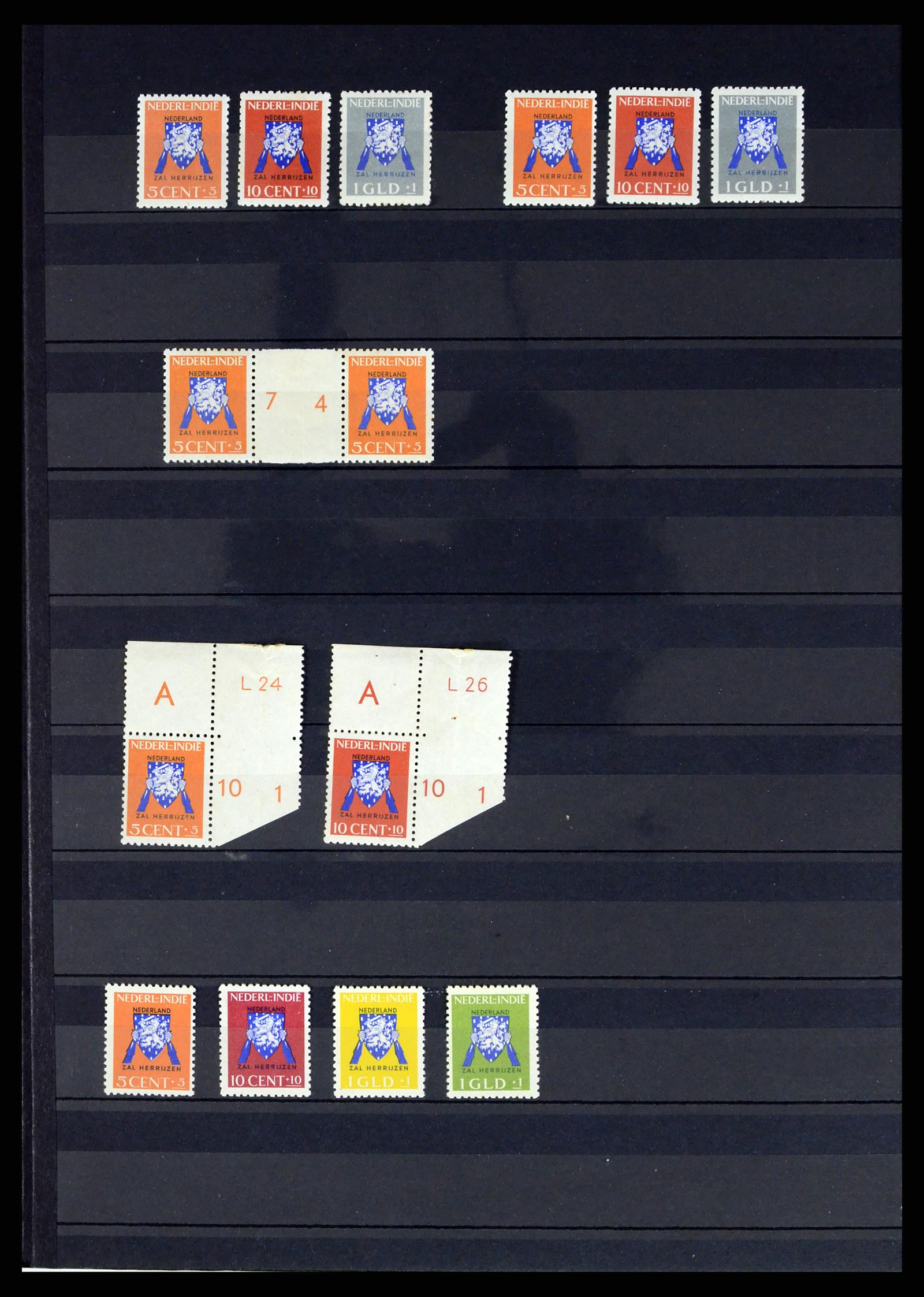 37432 020 - Postzegelverzameling 37432 Japanse bezetting en interim periode Neder