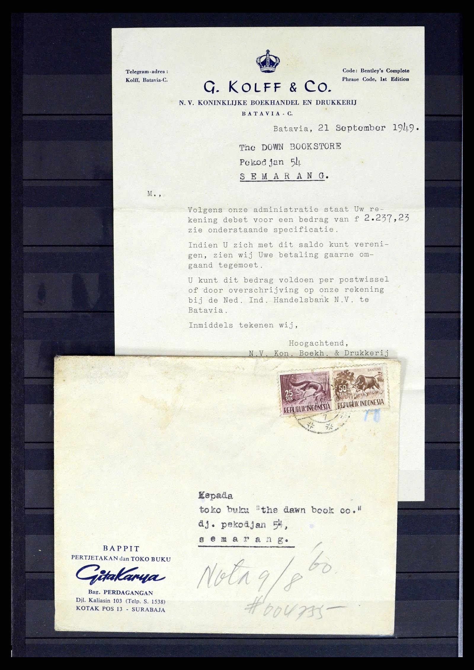 37432 022 - Stamp collection 37432 Japanese occupation and interim period Dutch east