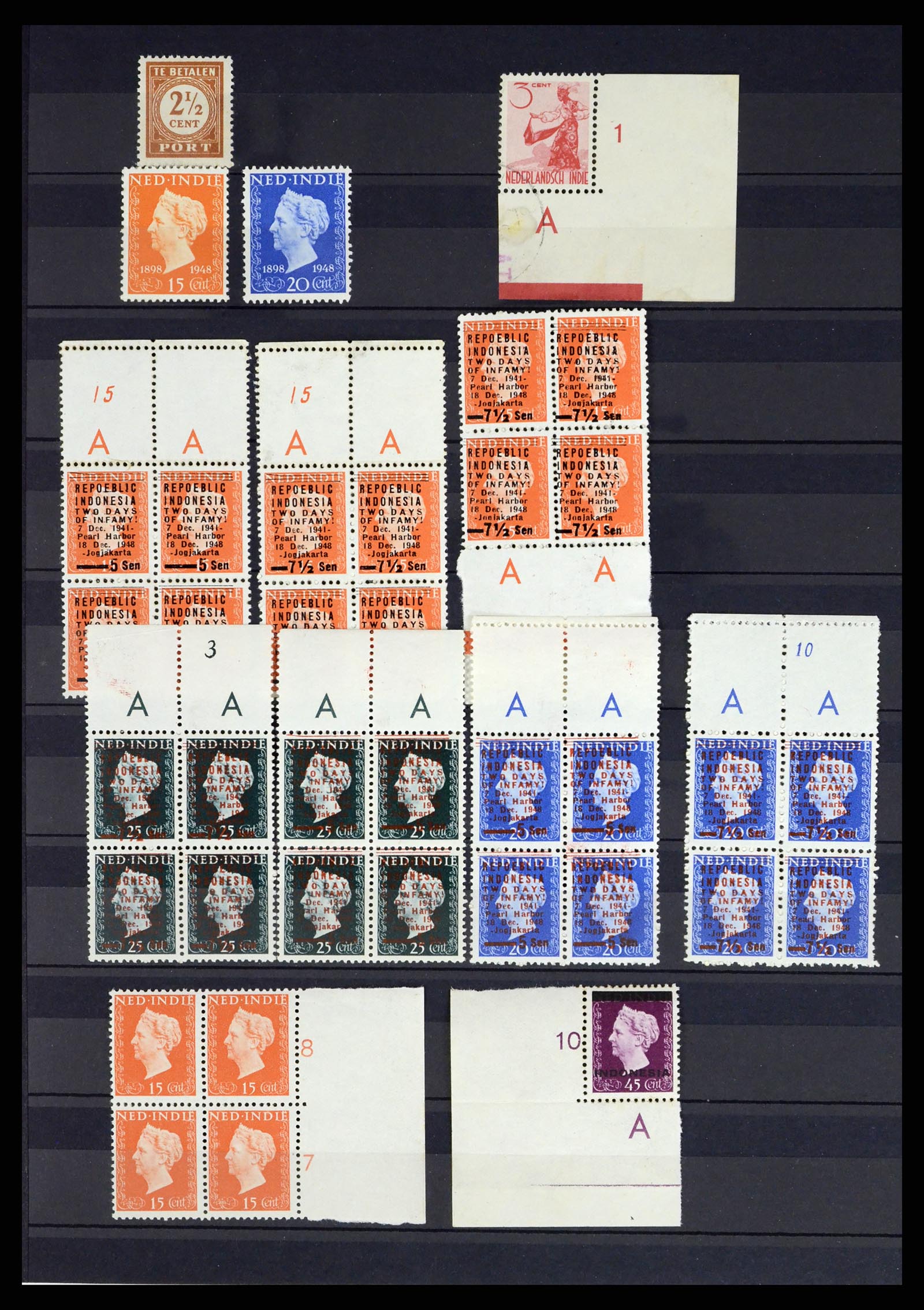37432 052 - Stamp collection 37432 Japanese occupation and interim period Dutch east