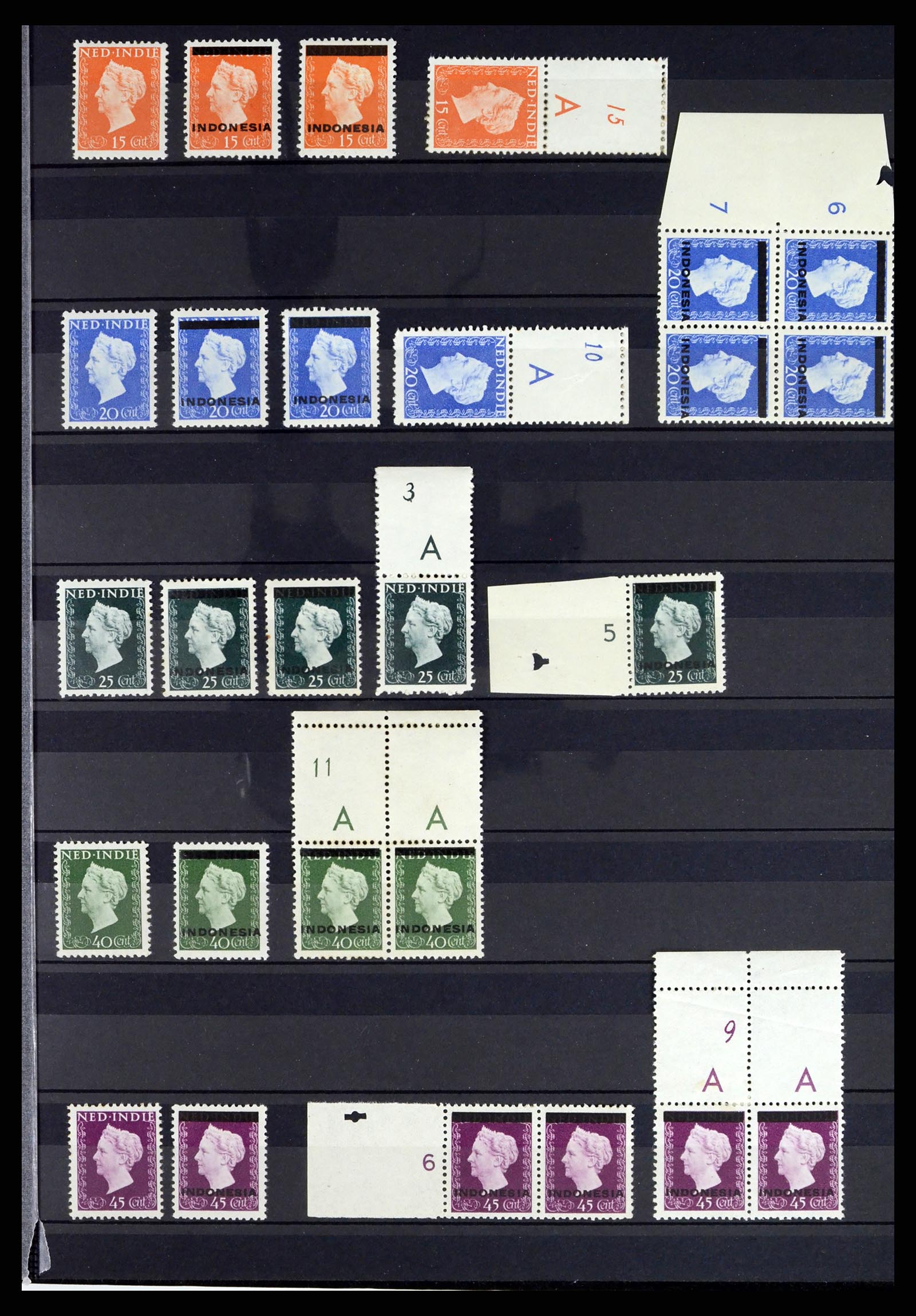 37432 053 - Stamp collection 37432 Japanese occupation and interim period Dutch east
