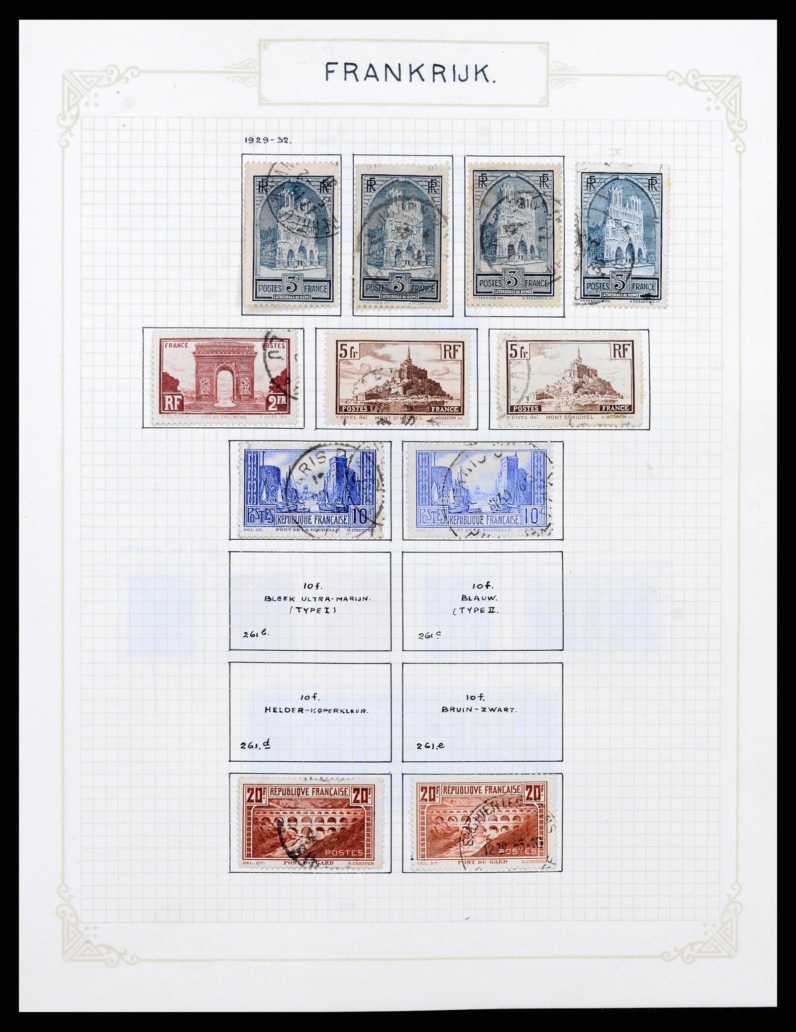 37433 018 - Postzegelverzameling 37433 Frankrijk 1849-1957.
