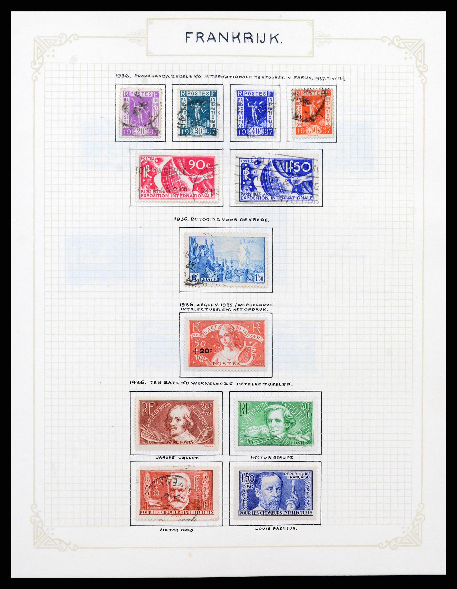 37433 024 - Postzegelverzameling 37433 Frankrijk 1849-1957.