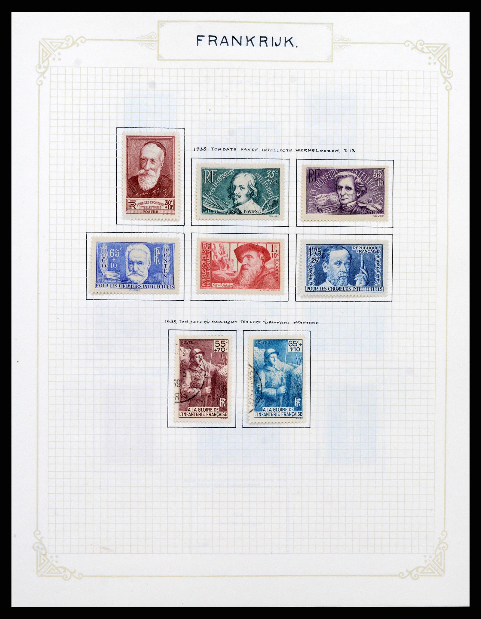 37433 029 - Postzegelverzameling 37433 Frankrijk 1849-1957.