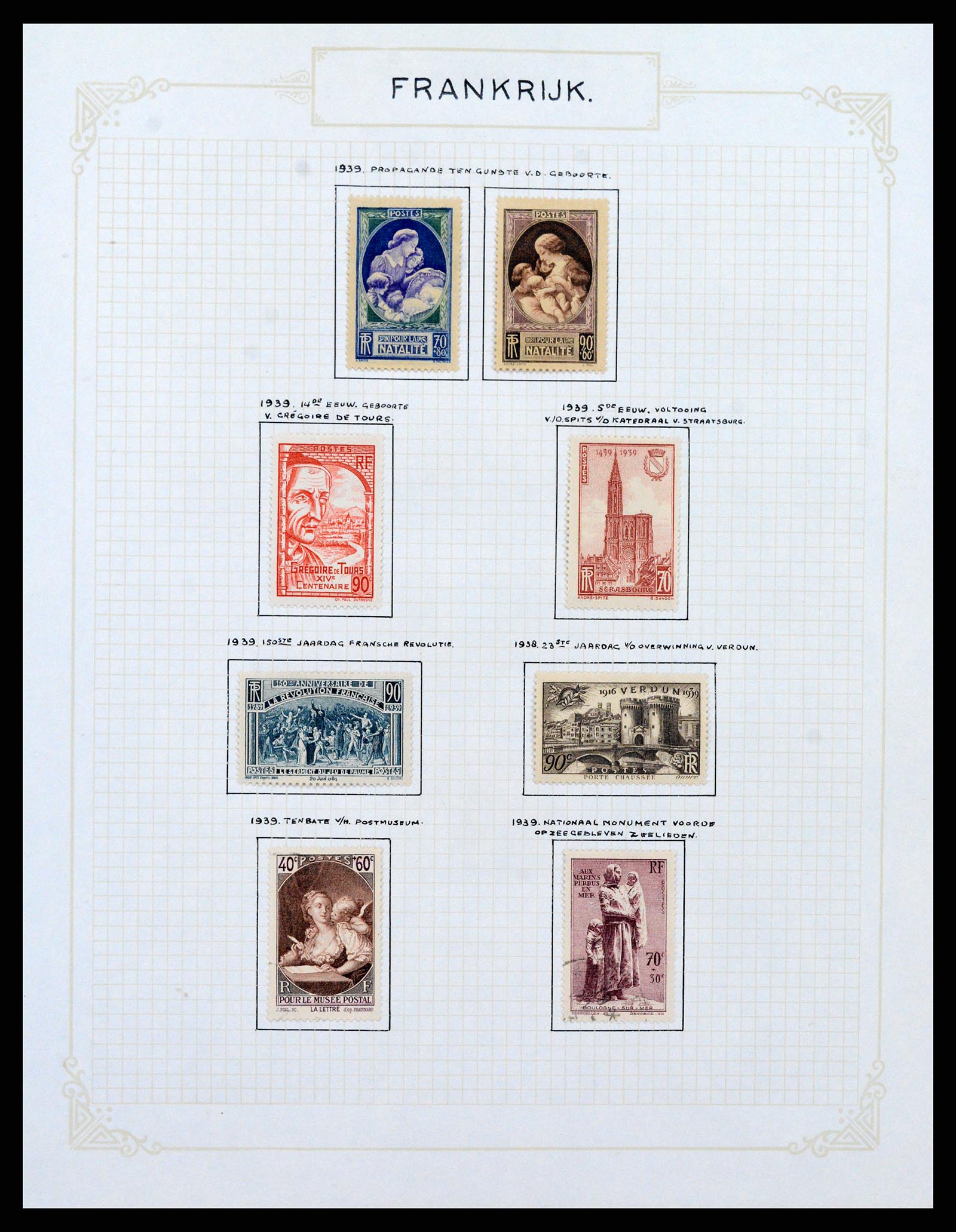 37433 034 - Postzegelverzameling 37433 Frankrijk 1849-1957.