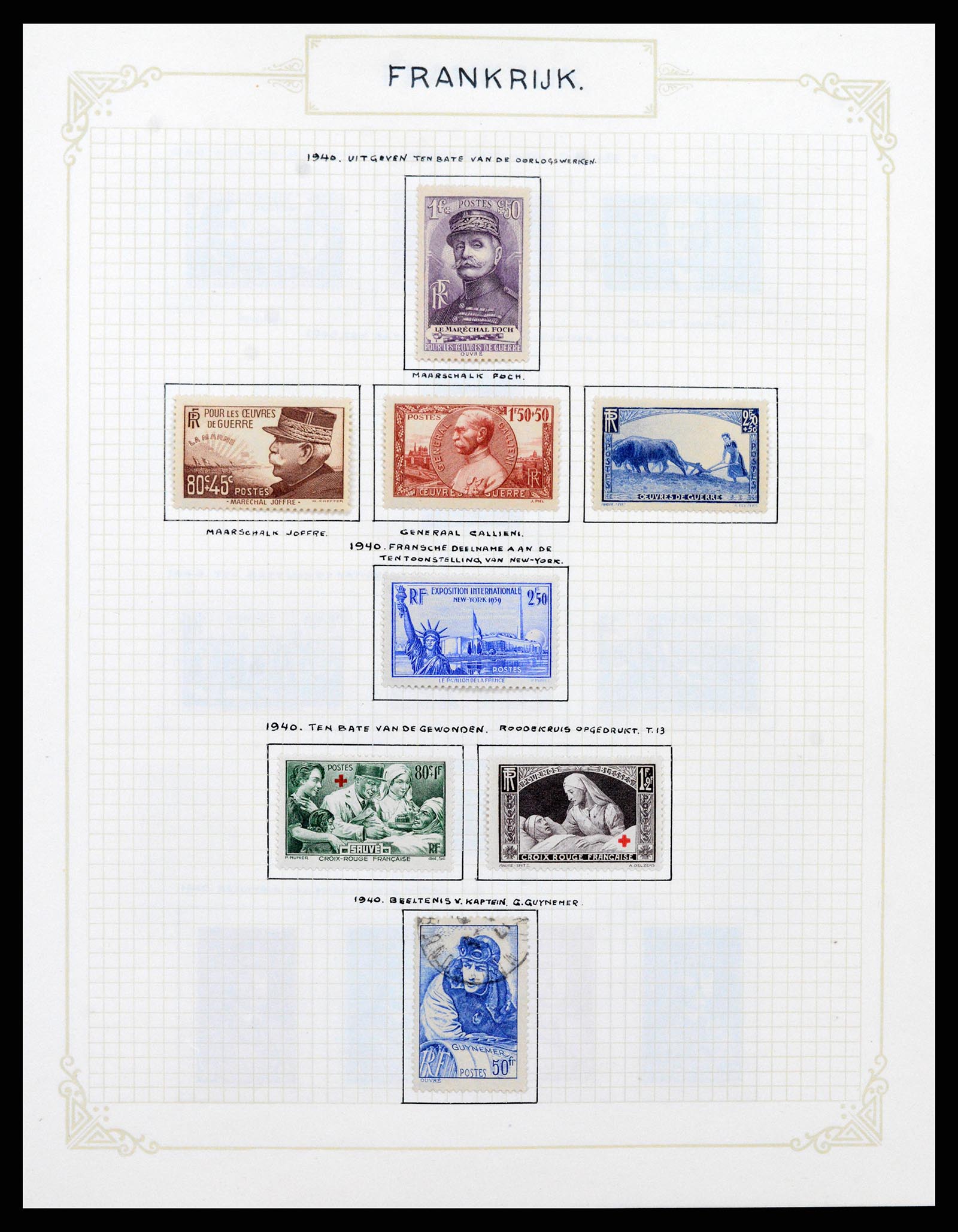 37433 036 - Postzegelverzameling 37433 Frankrijk 1849-1957.