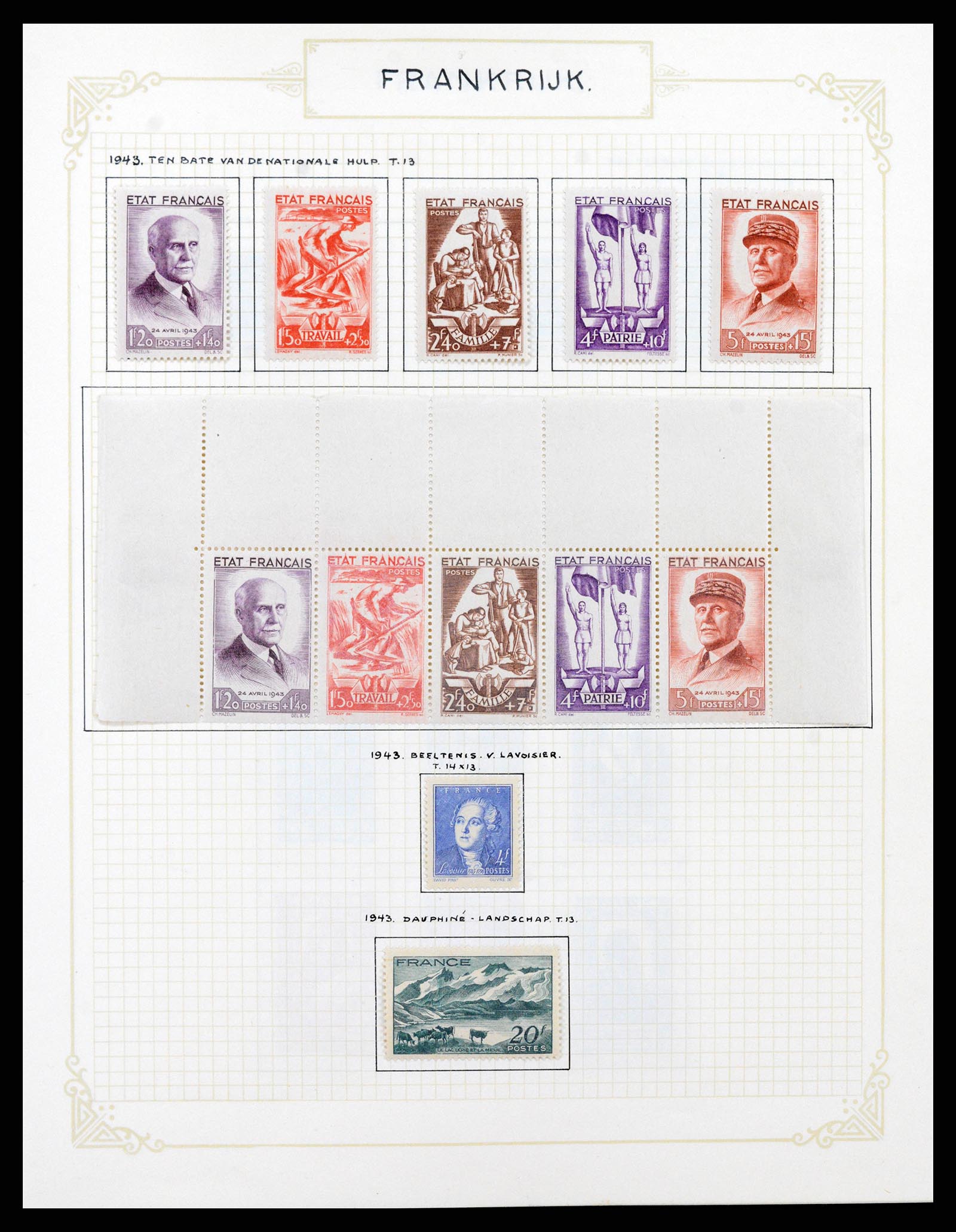 37433 045 - Postzegelverzameling 37433 Frankrijk 1849-1957.
