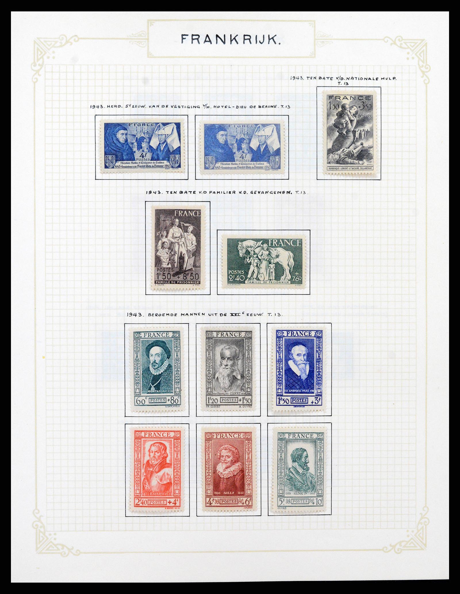 37433 046 - Postzegelverzameling 37433 Frankrijk 1849-1957.
