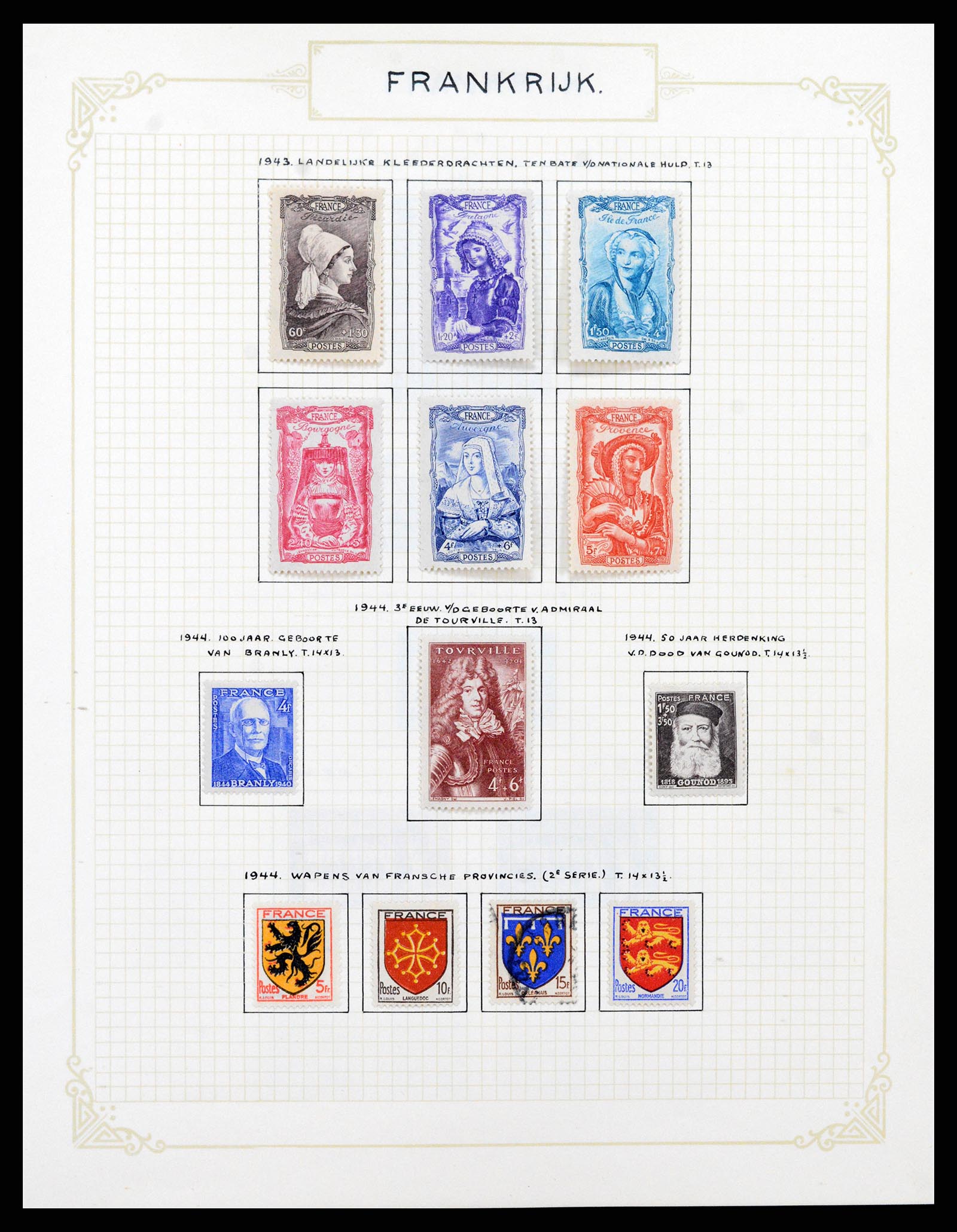 37433 047 - Postzegelverzameling 37433 Frankrijk 1849-1957.