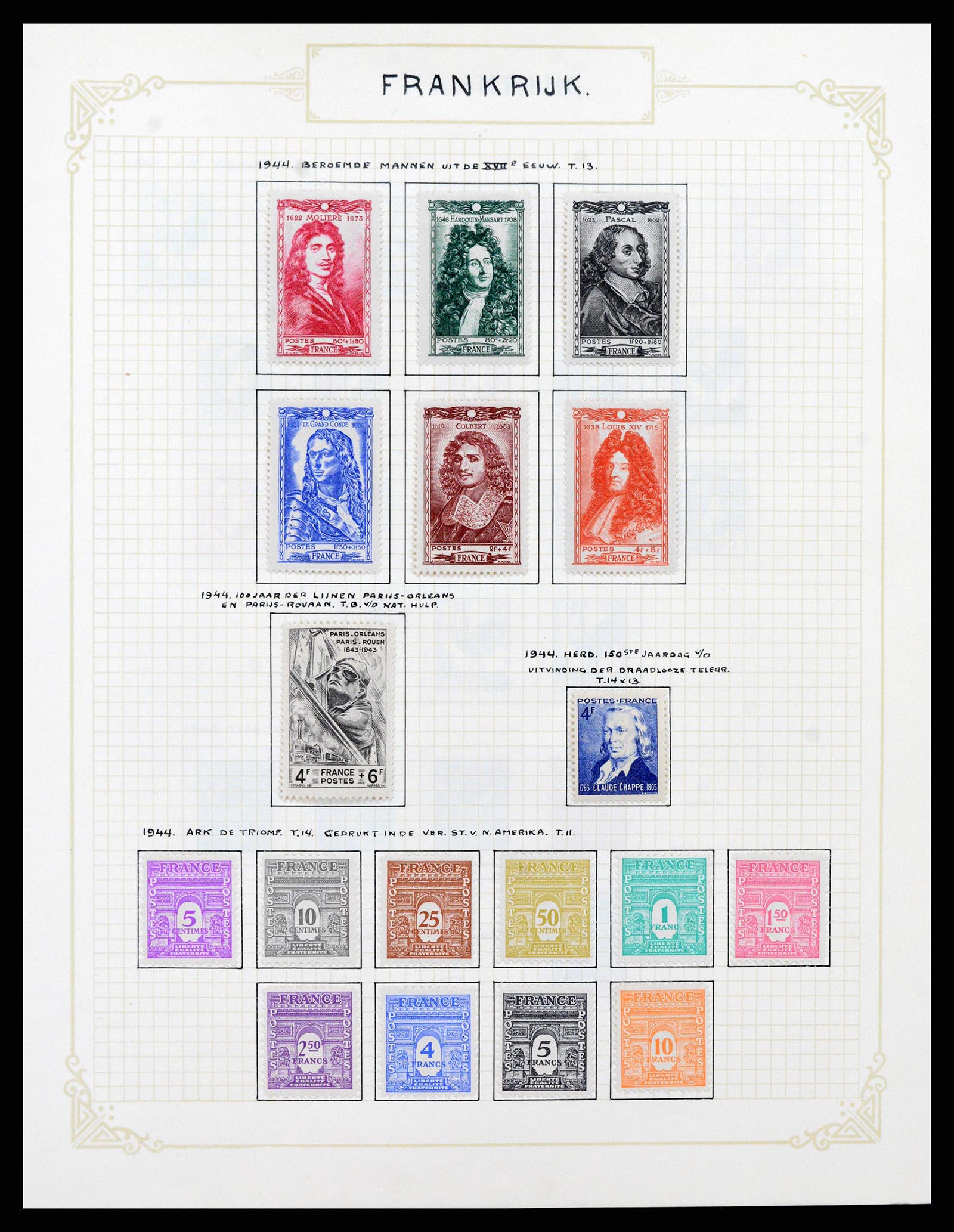 37433 049 - Postzegelverzameling 37433 Frankrijk 1849-1957.