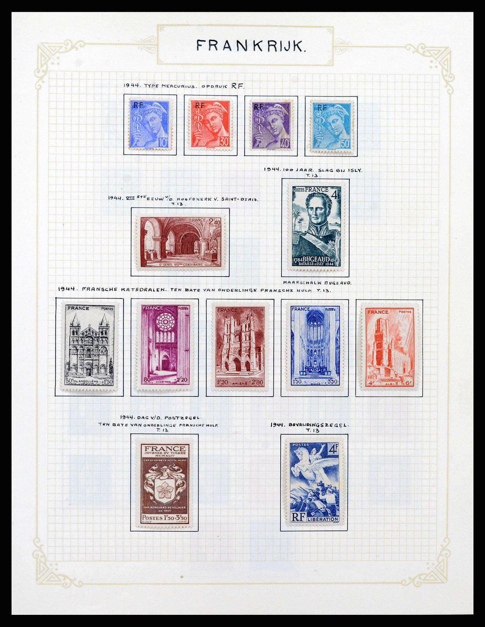 37433 051 - Stamp collection 37433 France 1849-1957.