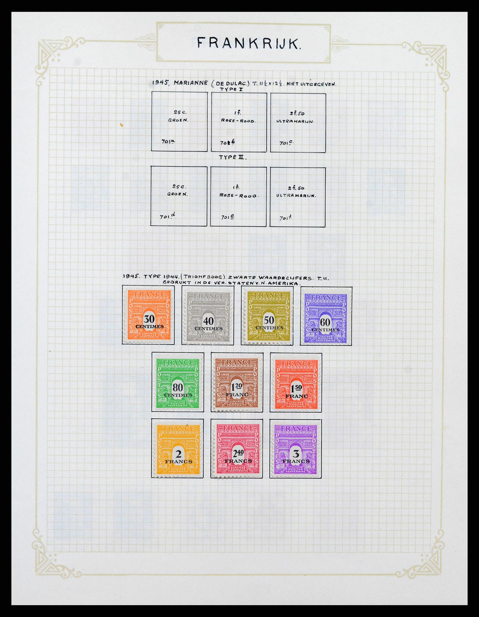 37433 053 - Stamp collection 37433 France 1849-1957.