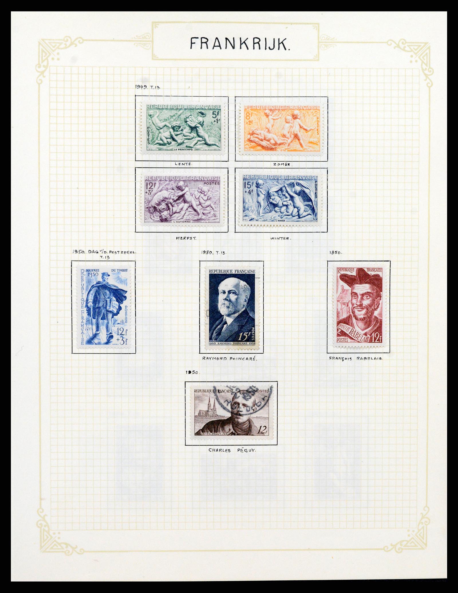 37433 066 - Postzegelverzameling 37433 Frankrijk 1849-1957.