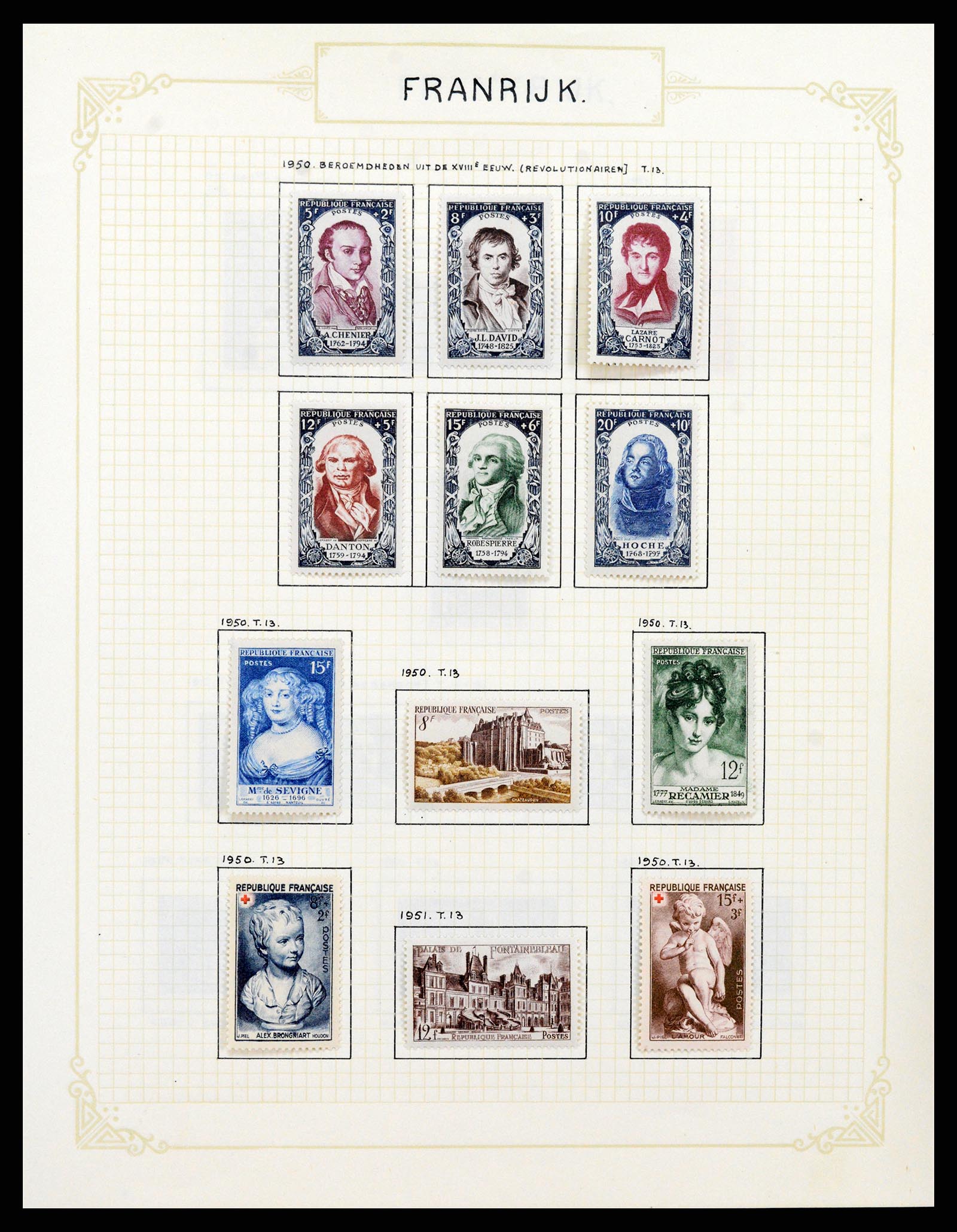 37433 067 - Postzegelverzameling 37433 Frankrijk 1849-1957.