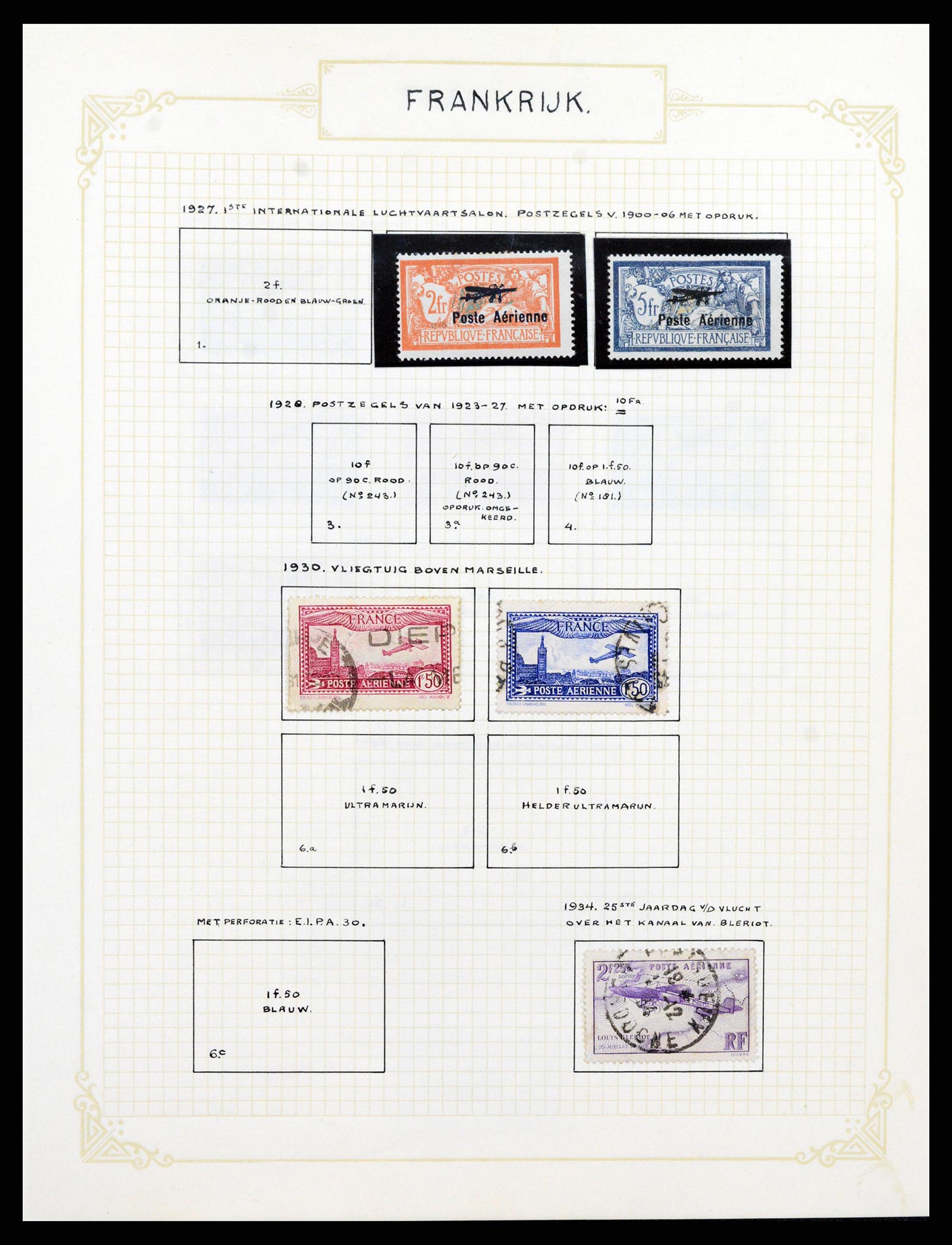 37433 086 - Postzegelverzameling 37433 Frankrijk 1849-1957.