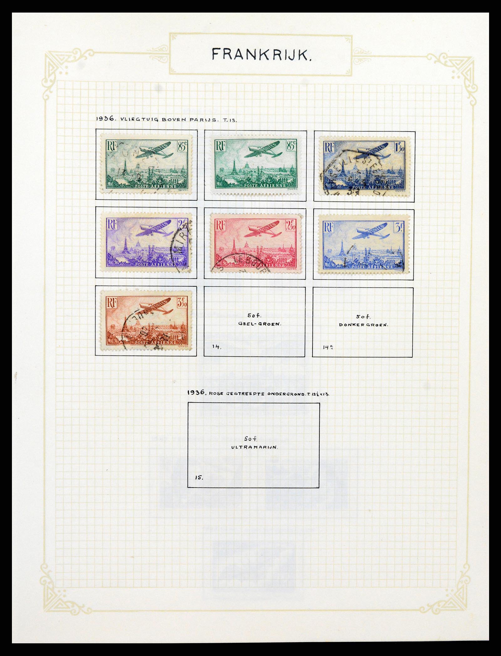 37433 087 - Postzegelverzameling 37433 Frankrijk 1849-1957.