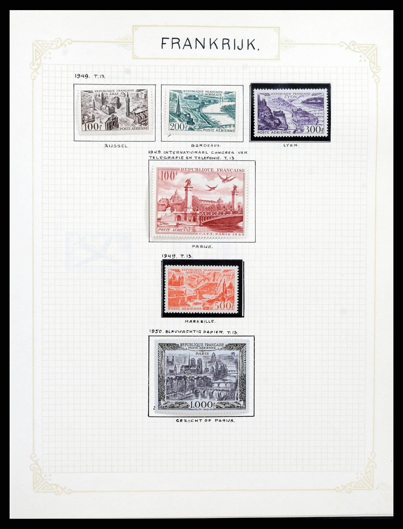 37433 089 - Postzegelverzameling 37433 Frankrijk 1849-1957.