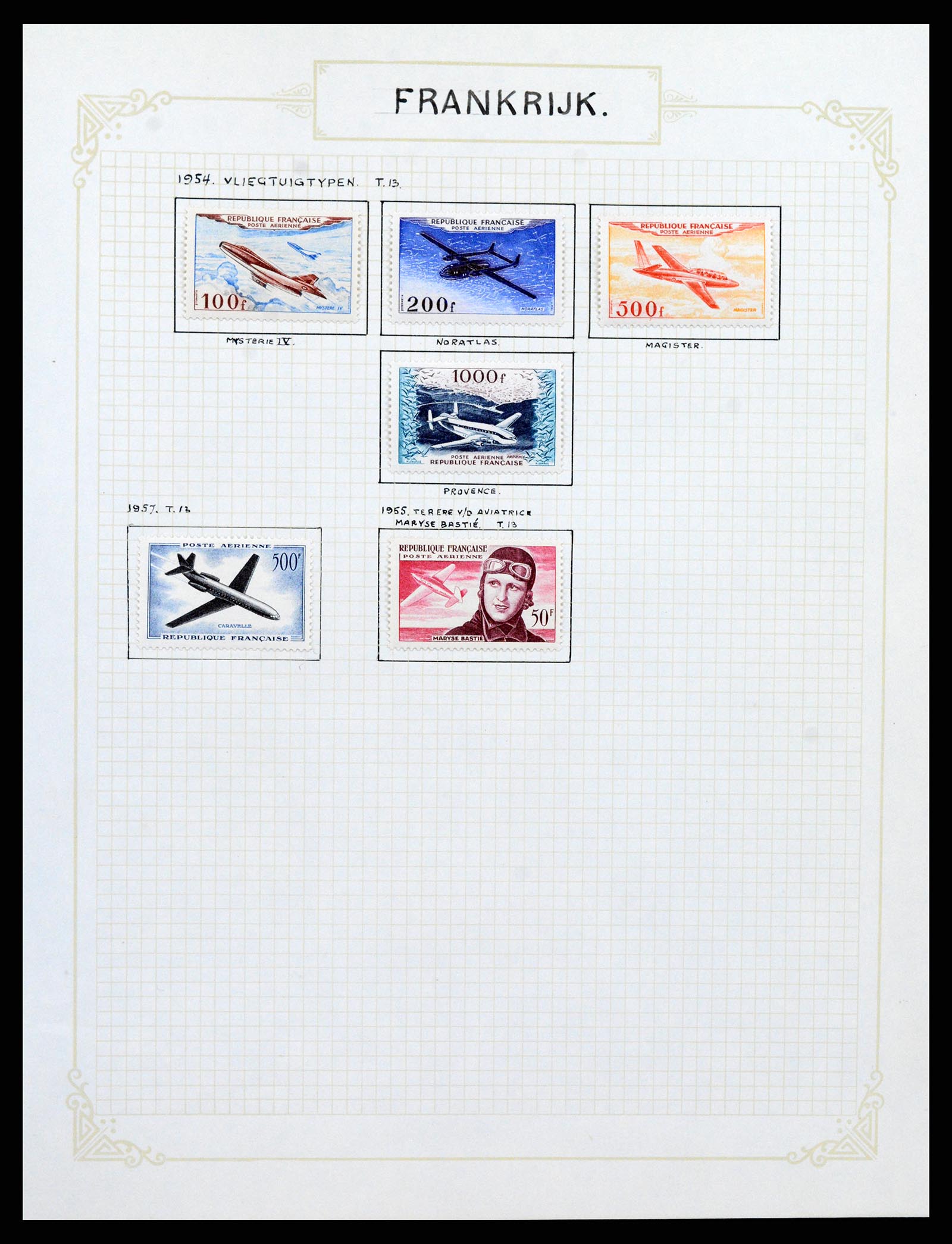 37433 090 - Postzegelverzameling 37433 Frankrijk 1849-1957.