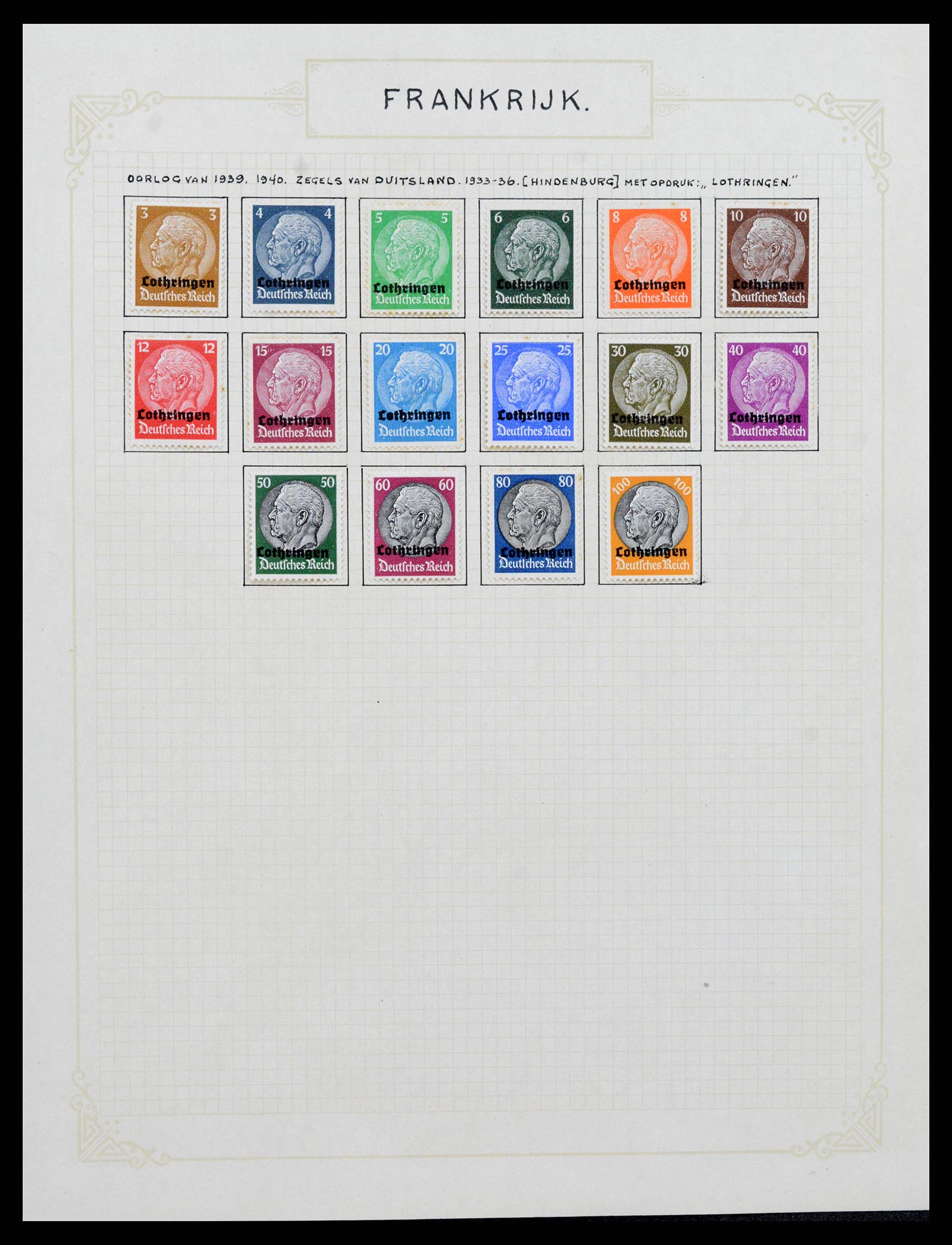 37433 101 - Postzegelverzameling 37433 Frankrijk 1849-1957.
