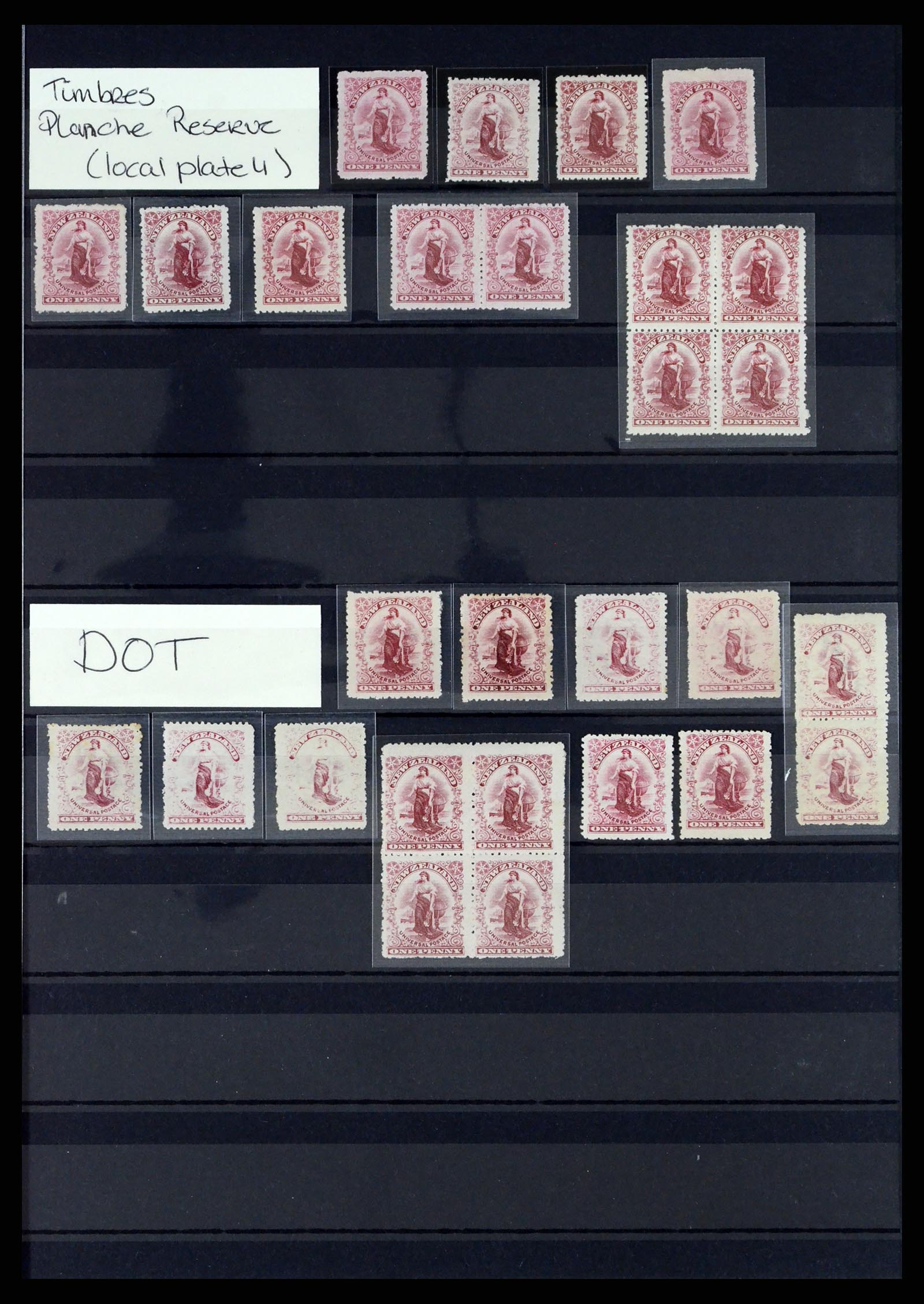 37434 003 - Postzegelverzameling 37434 Nieuw Zeeland 1901-1908.