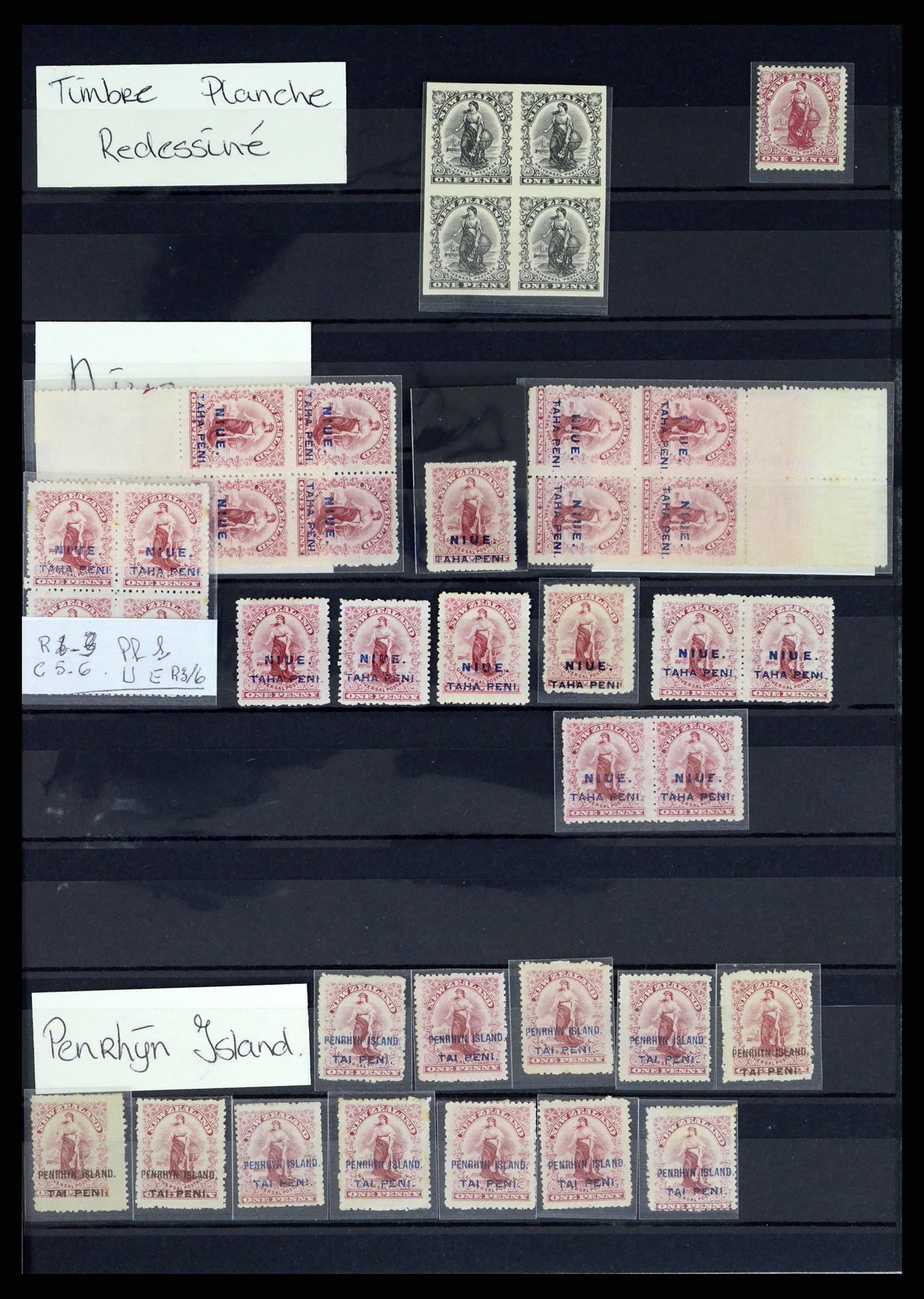 37434 005 - Postzegelverzameling 37434 Nieuw Zeeland 1901-1908.