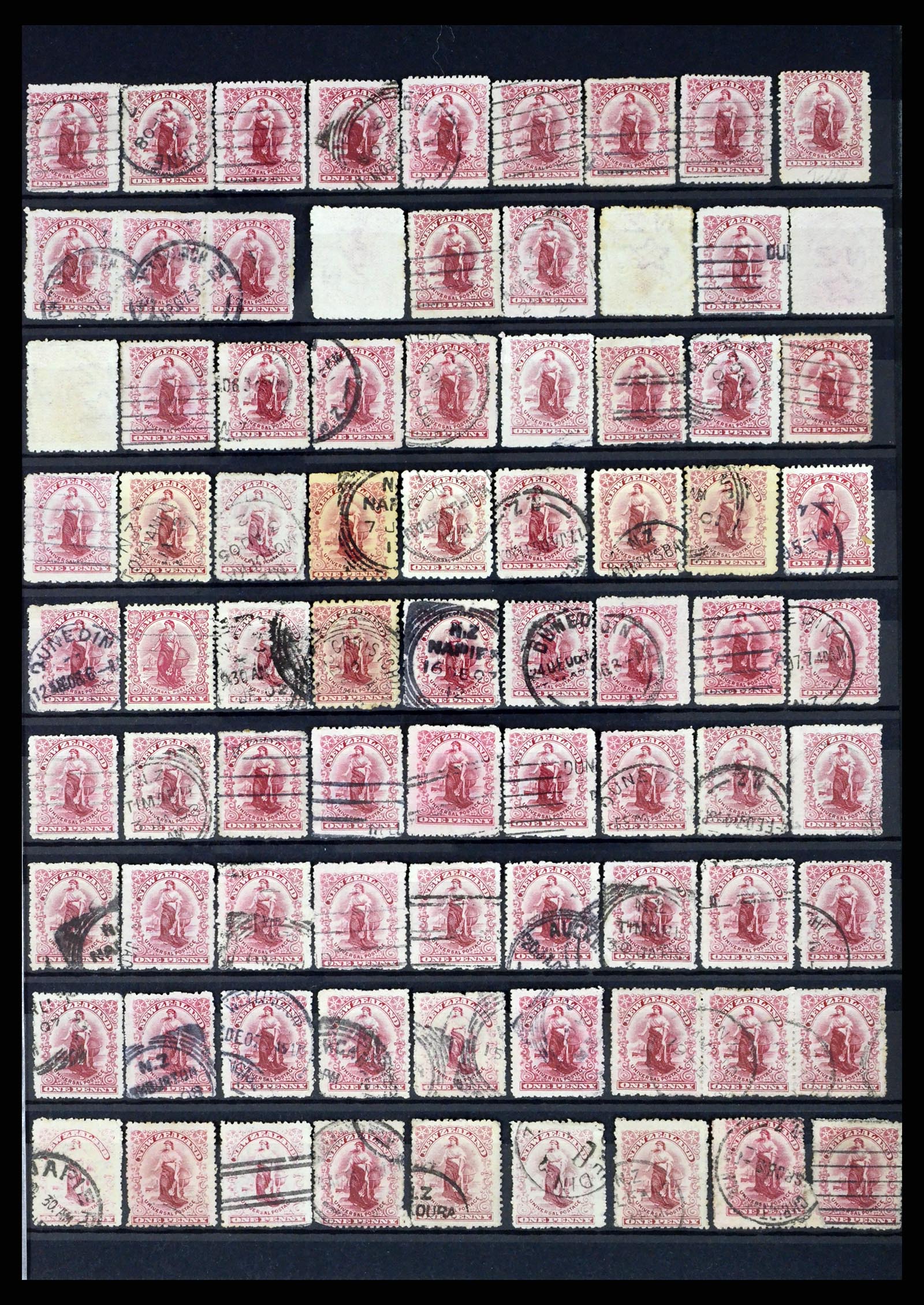 37434 011 - Postzegelverzameling 37434 Nieuw Zeeland 1901-1908.