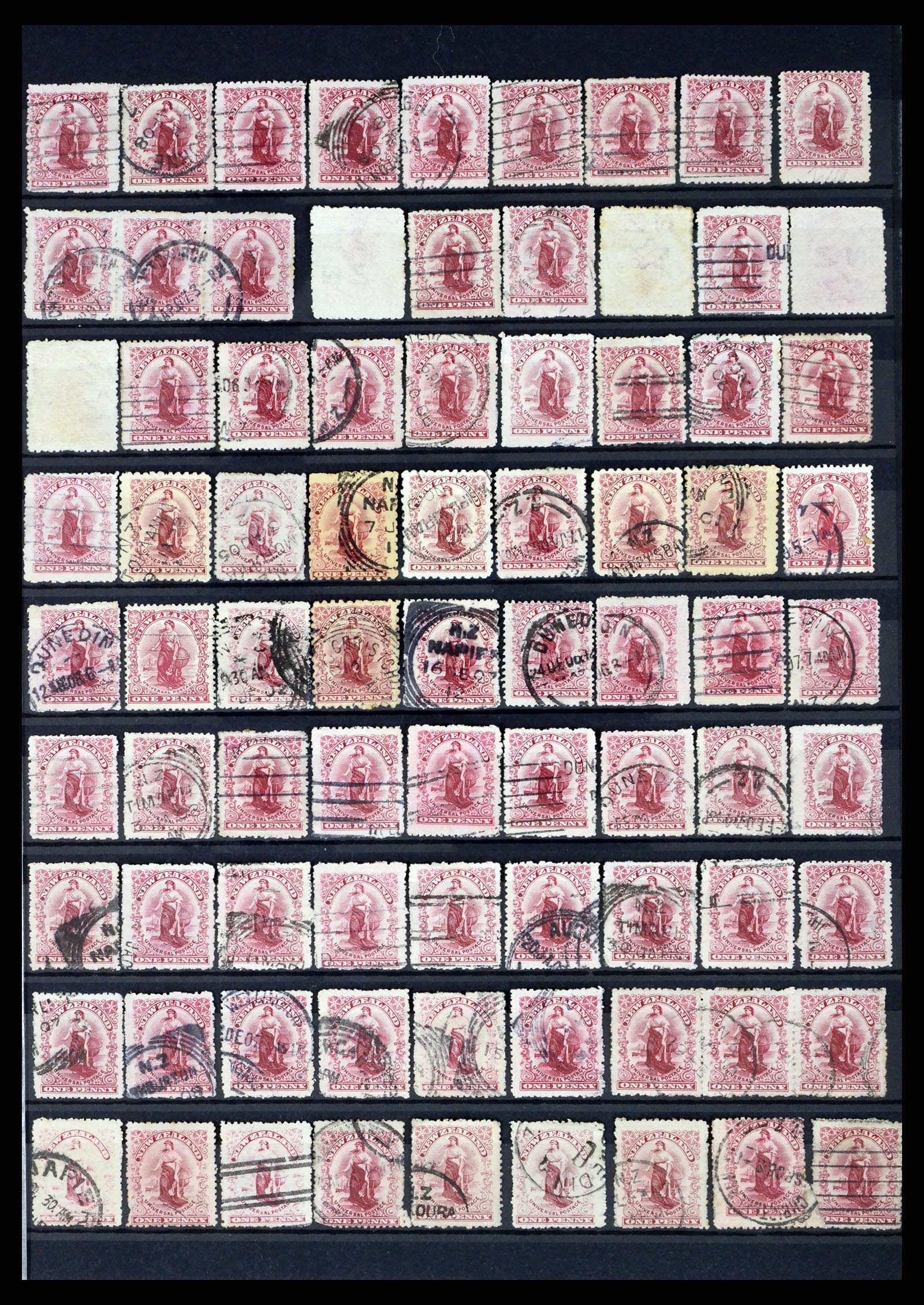 37434 011 - Stamp collection 37434 New Zealand 1901-1908.