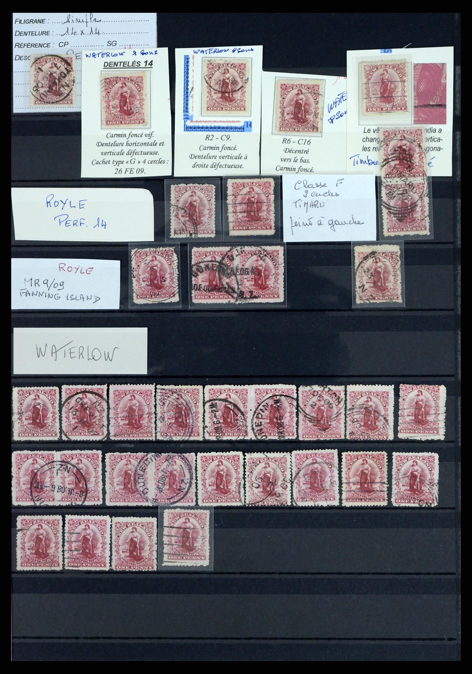 37434 015 - Stamp collection 37434 New Zealand 1901-1908.