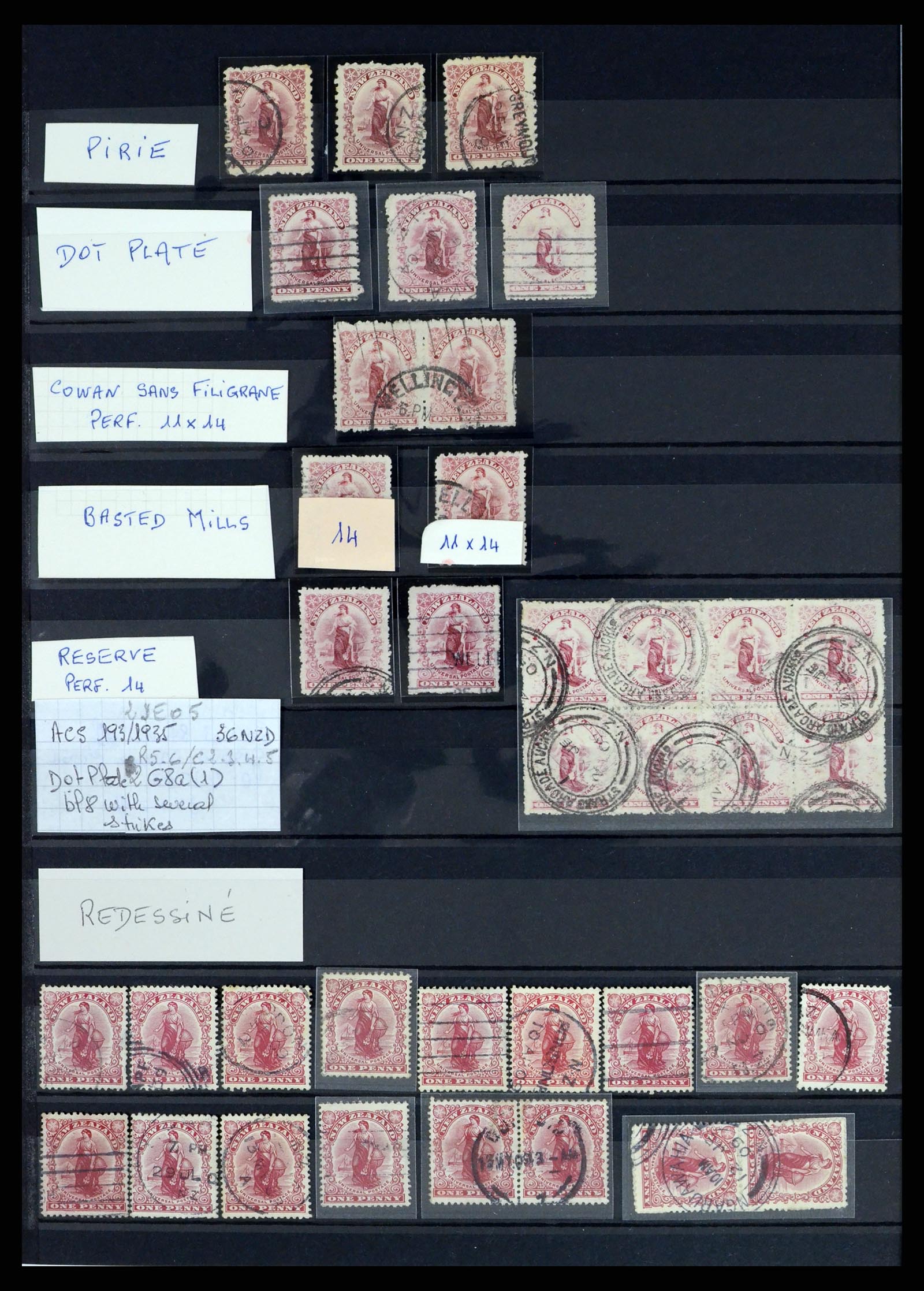 37434 016 - Postzegelverzameling 37434 Nieuw Zeeland 1901-1908.