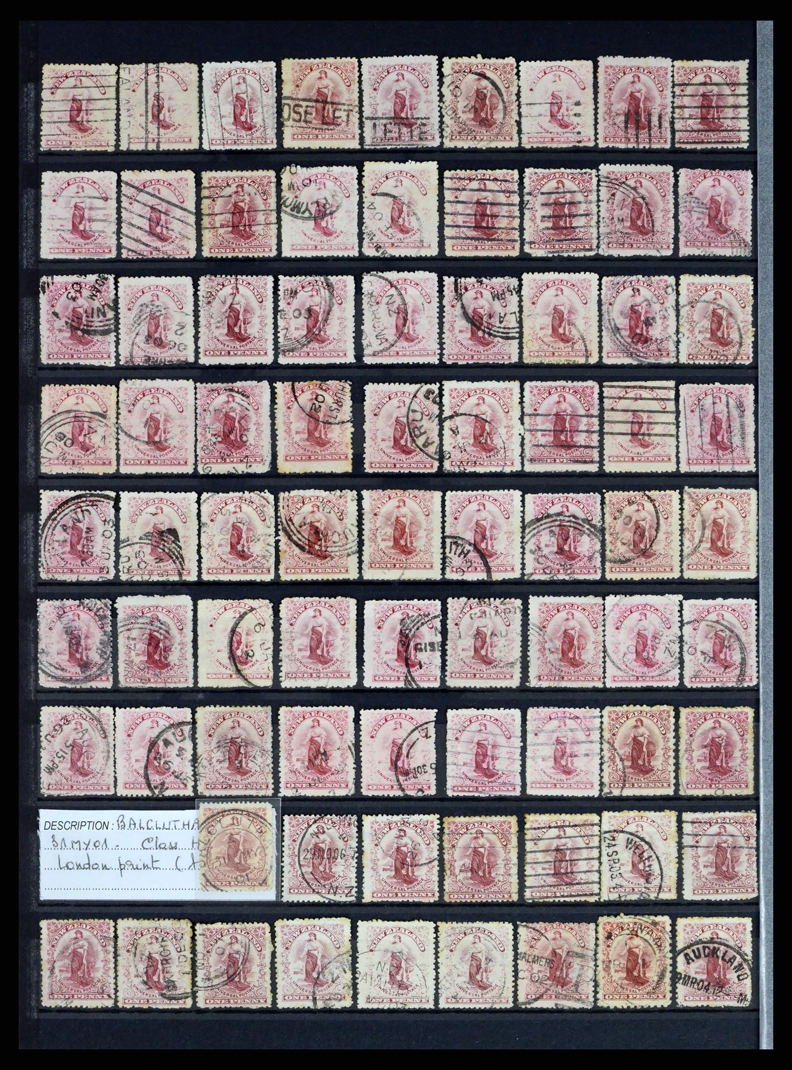 37434 018 - Postzegelverzameling 37434 Nieuw Zeeland 1901-1908.