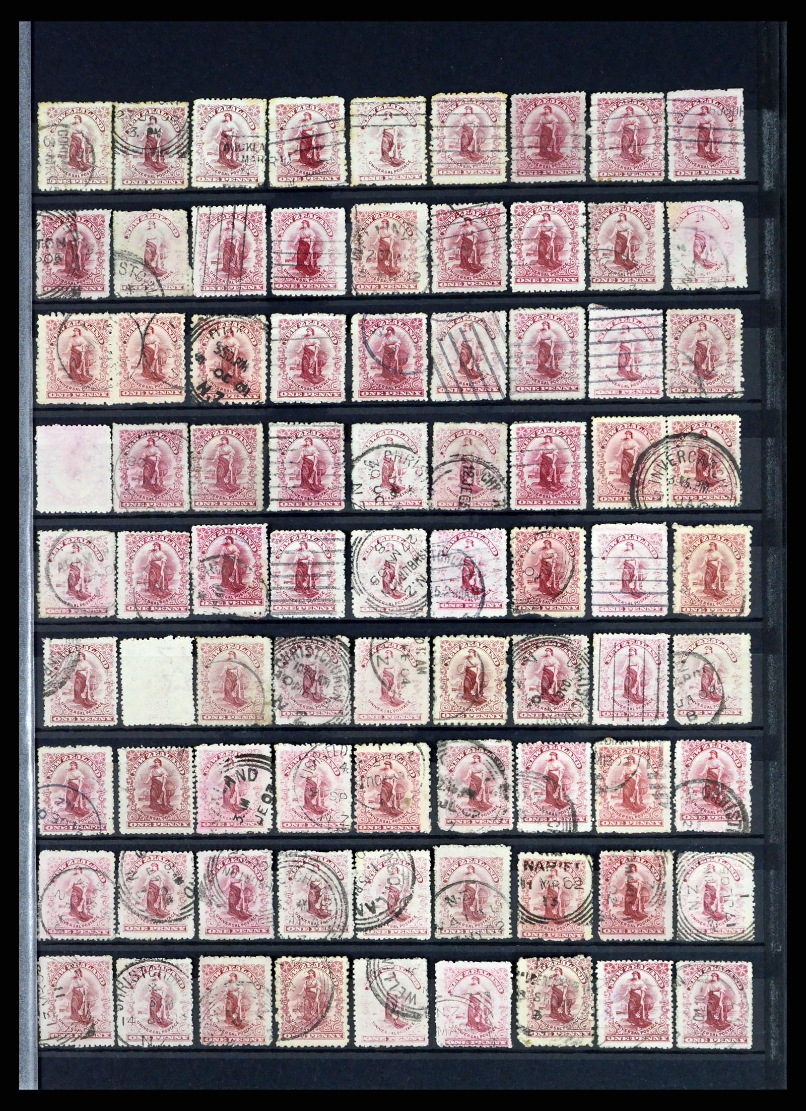 37434 019 - Postzegelverzameling 37434 Nieuw Zeeland 1901-1908.