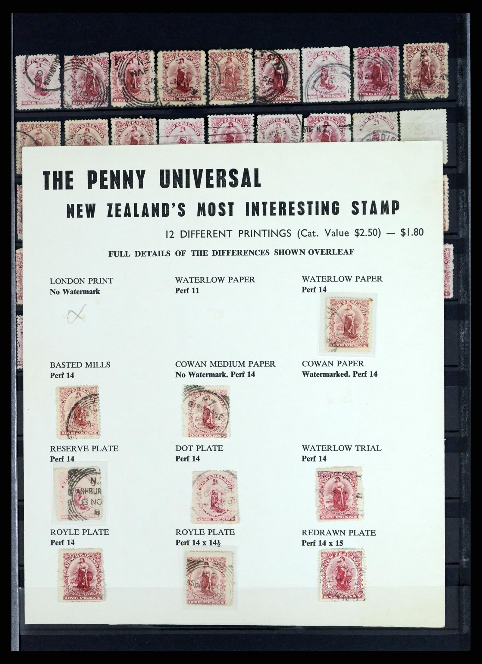 37434 021 - Postzegelverzameling 37434 Nieuw Zeeland 1901-1908.