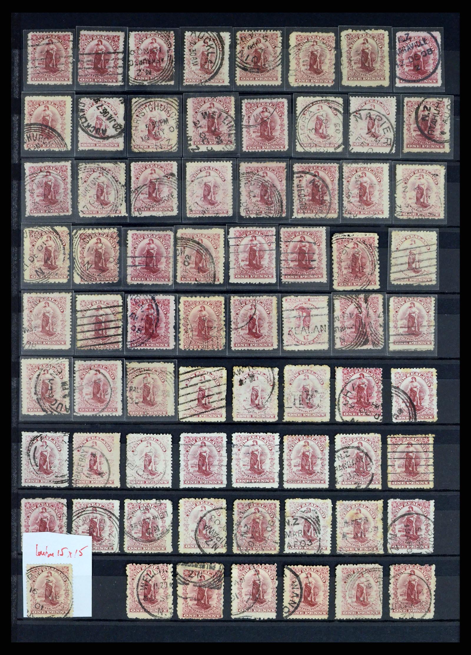 37434 022 - Postzegelverzameling 37434 Nieuw Zeeland 1901-1908.