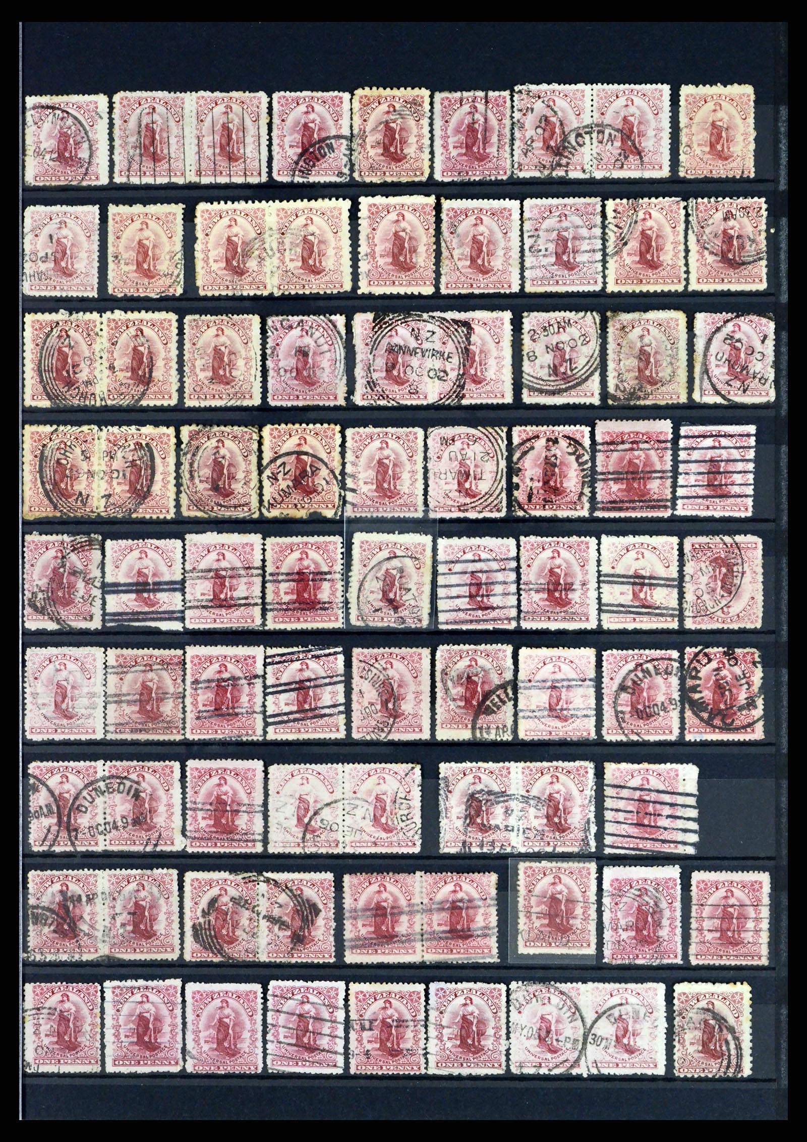 37434 023 - Postzegelverzameling 37434 Nieuw Zeeland 1901-1908.